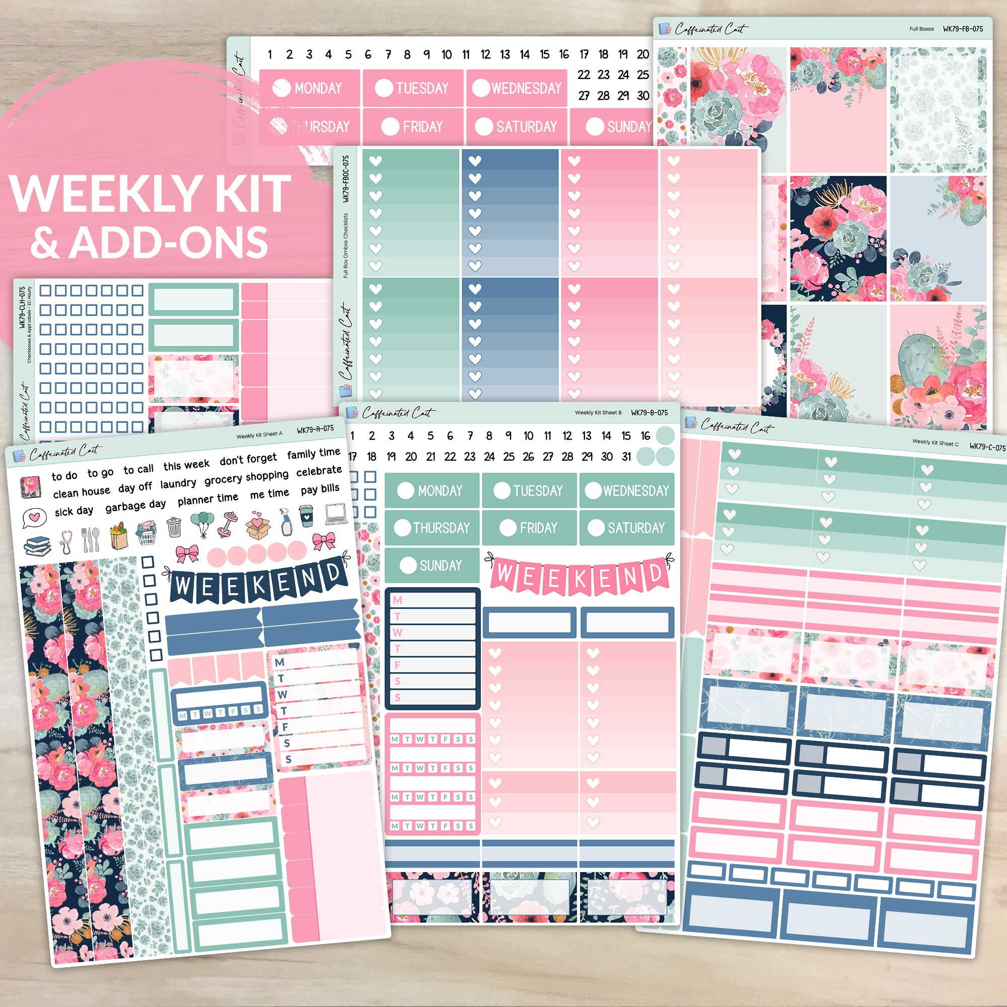 Weekly Kit & Add-ons - Sweet Succulent [ 075 ]