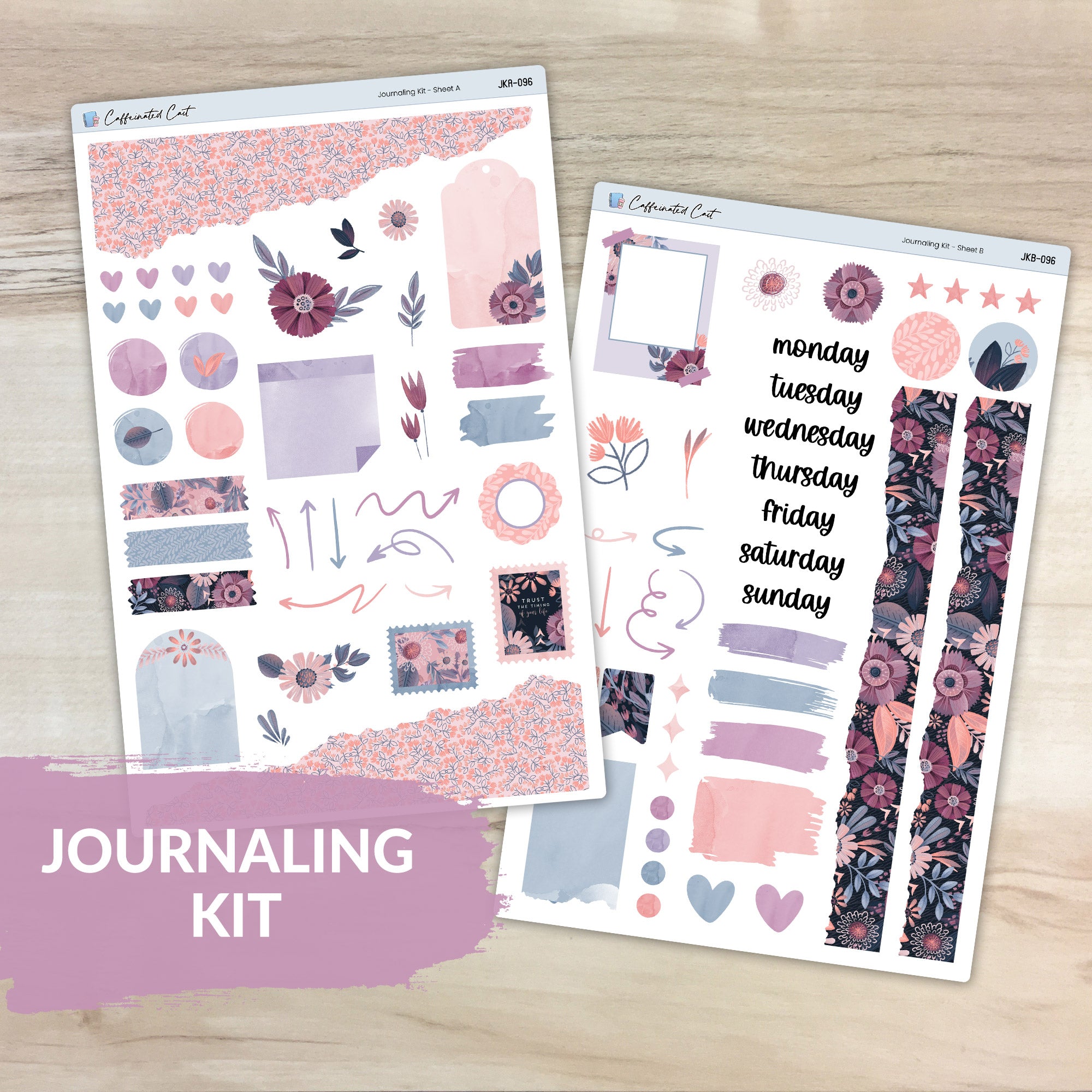 Journaling Kit - Boho Floral [ 096 ]