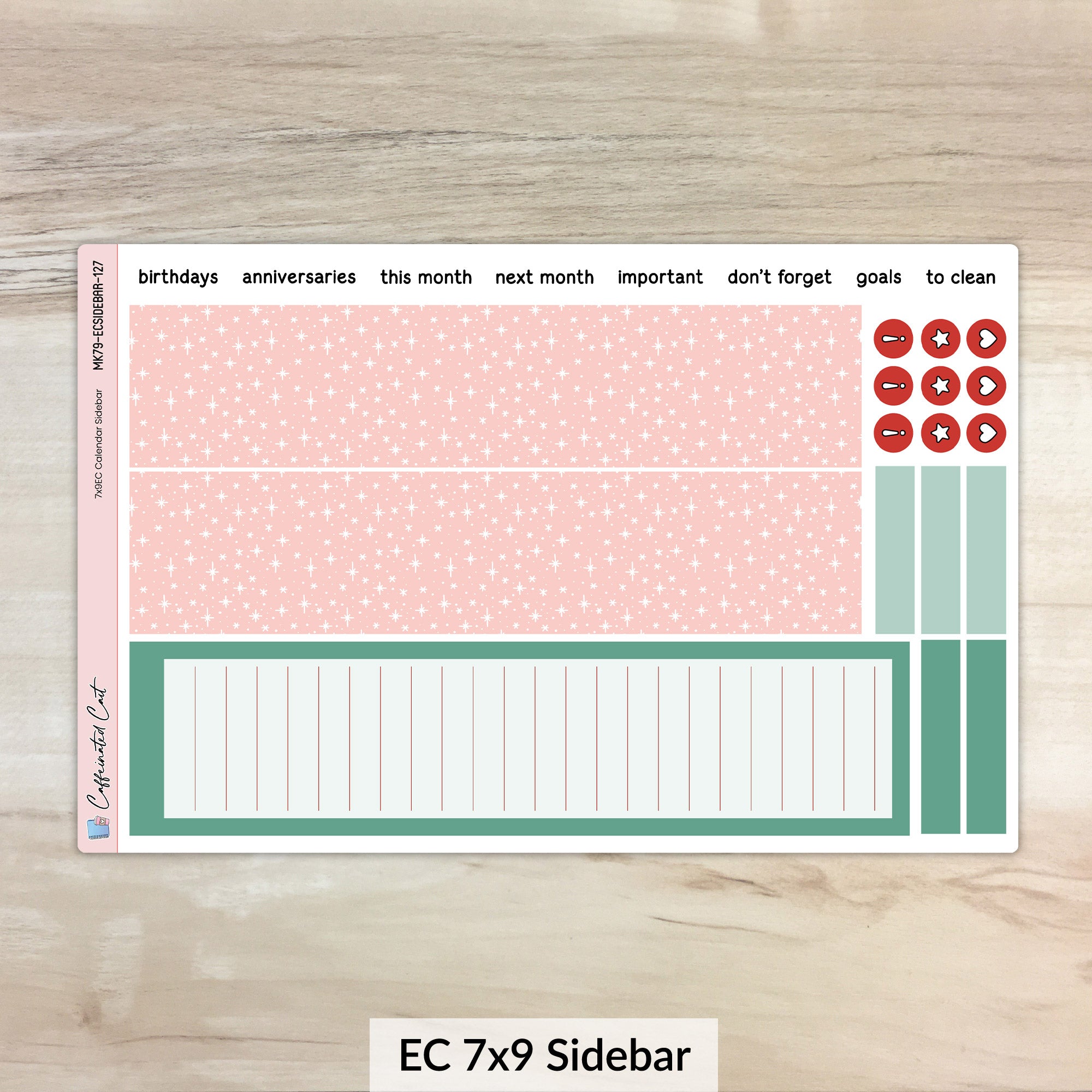 Calendar Kit for ERIN CONDREN Planners - Very Merry [ 127 ]