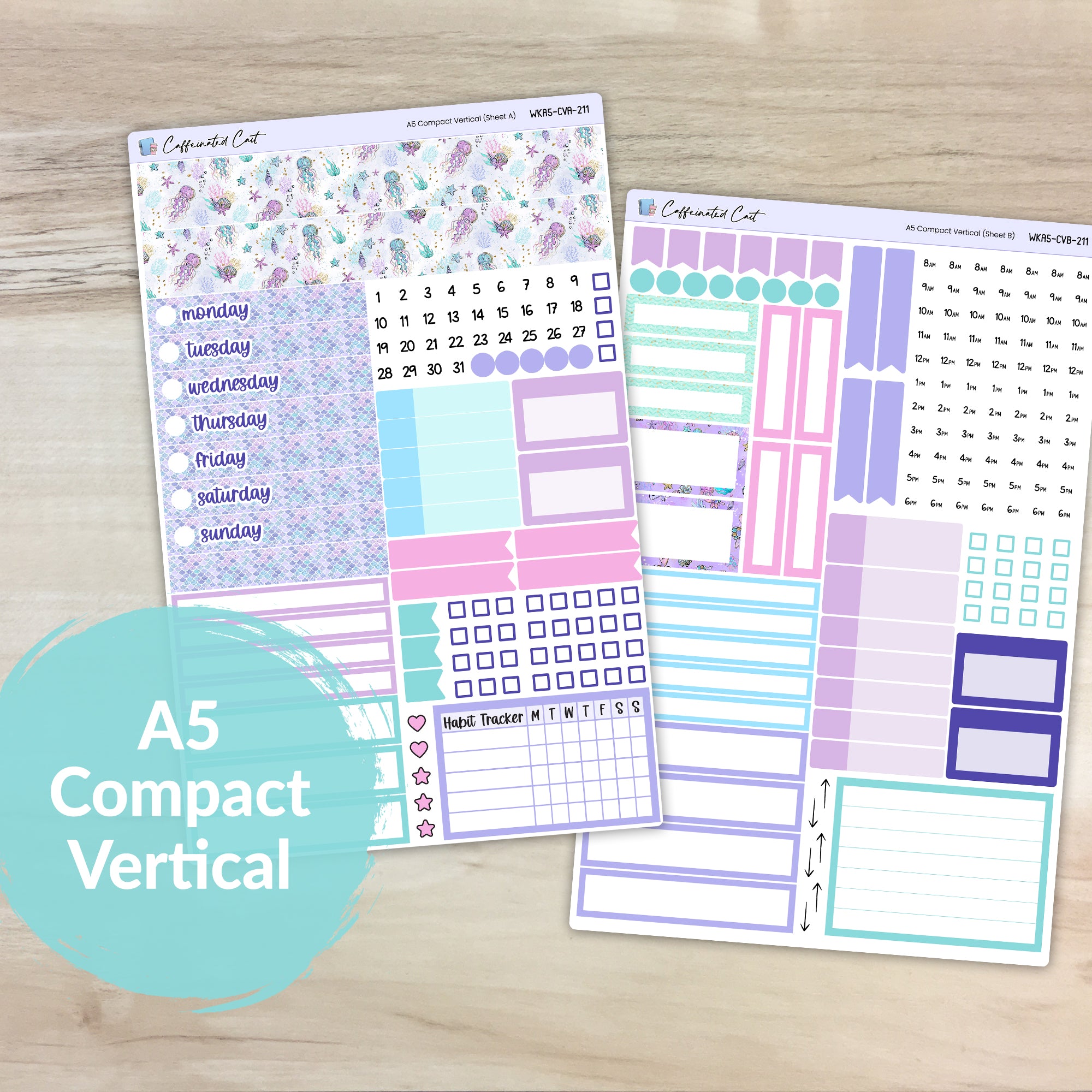 A5 Compact Vertical Kit - Mermaids [ 211 ]