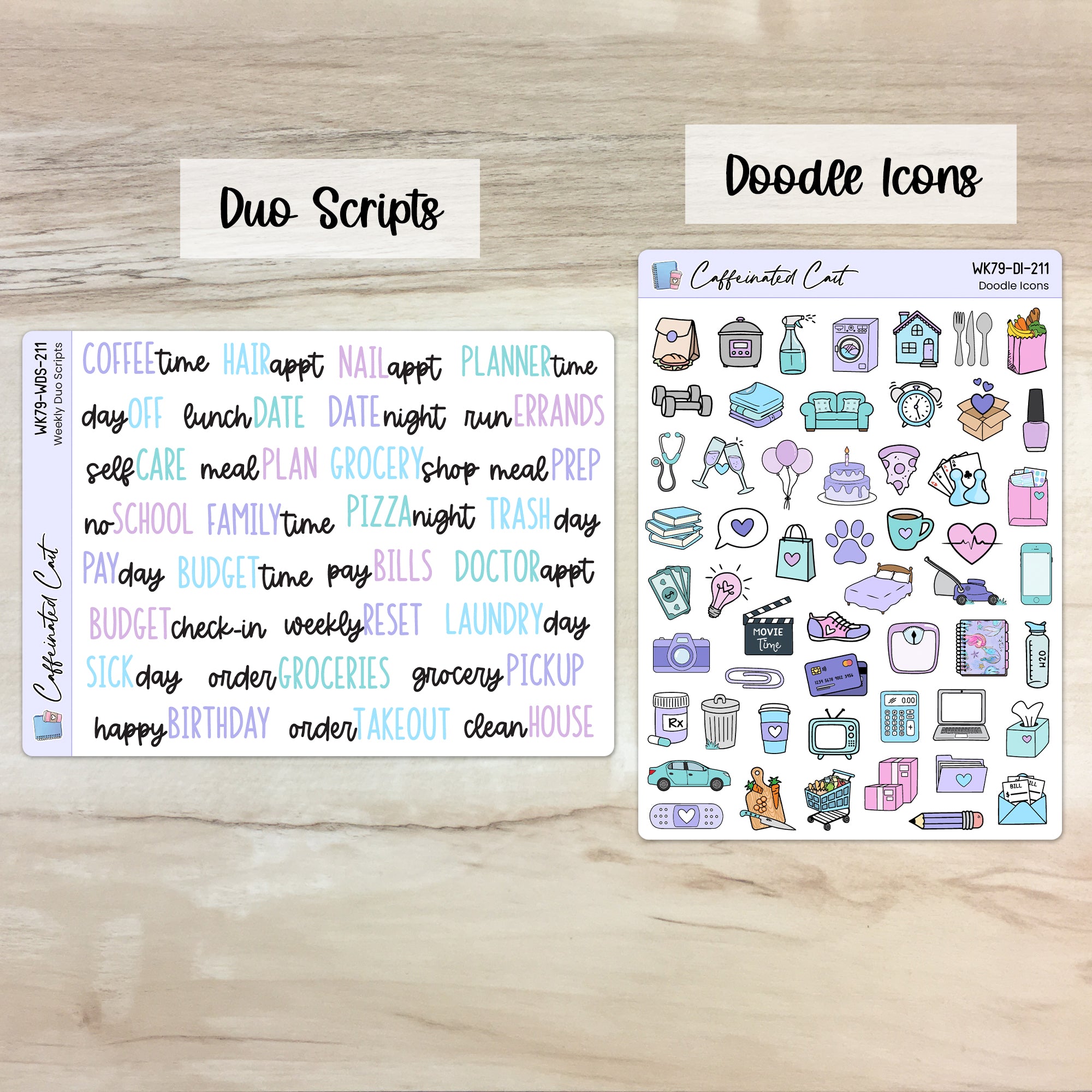 Doodle Icons & Scripts - Mermaids [ 211 ]