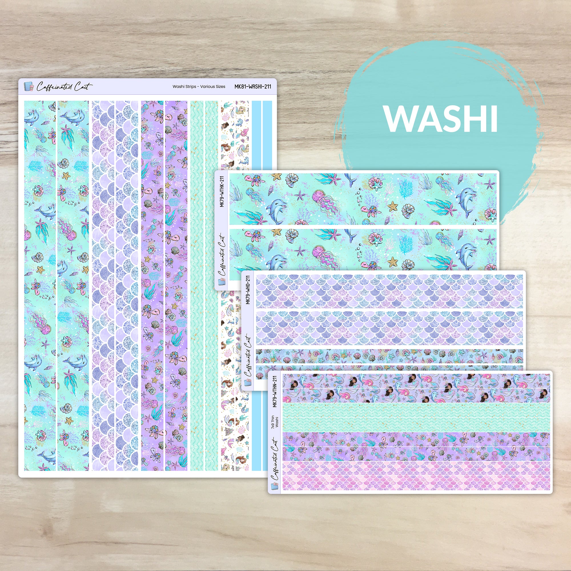 Washi Strips - Mermaids [ 211 ]