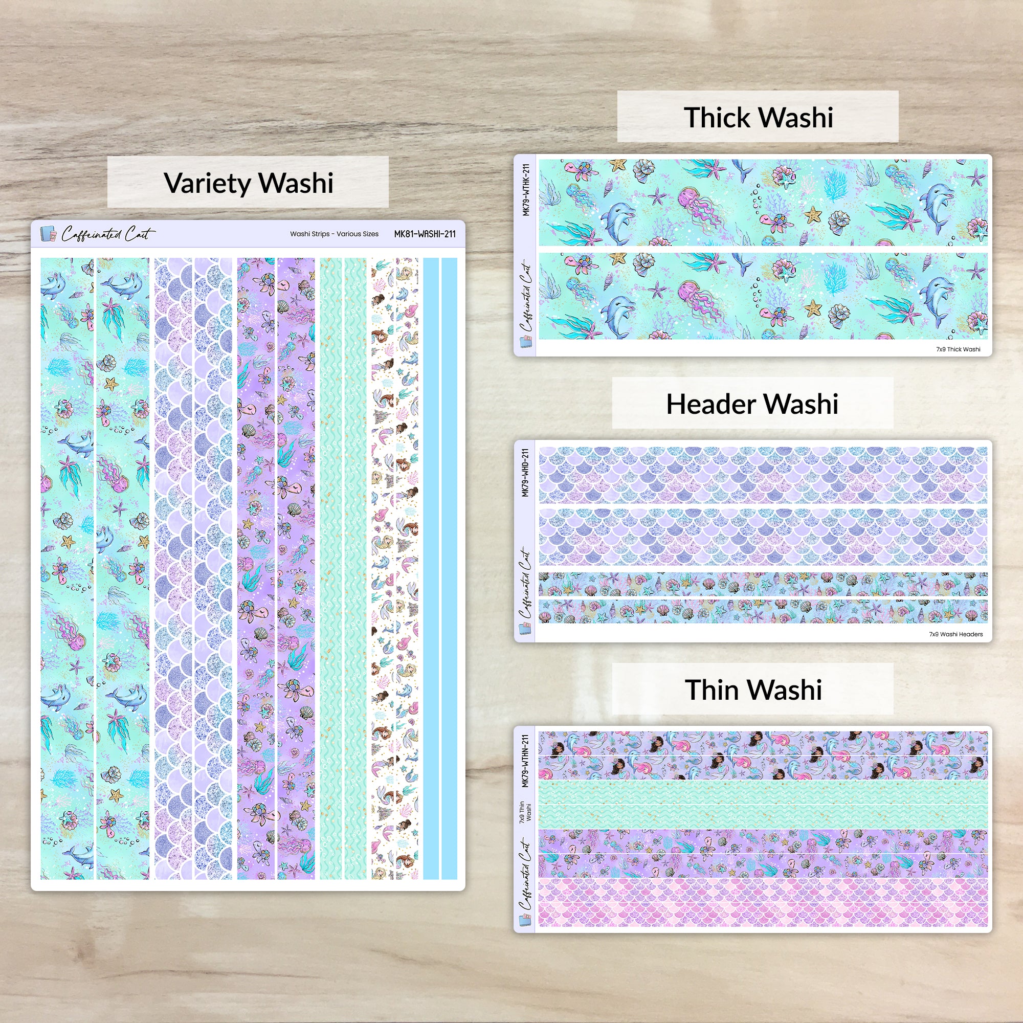 Washi Strips - Mermaids [ 211 ]