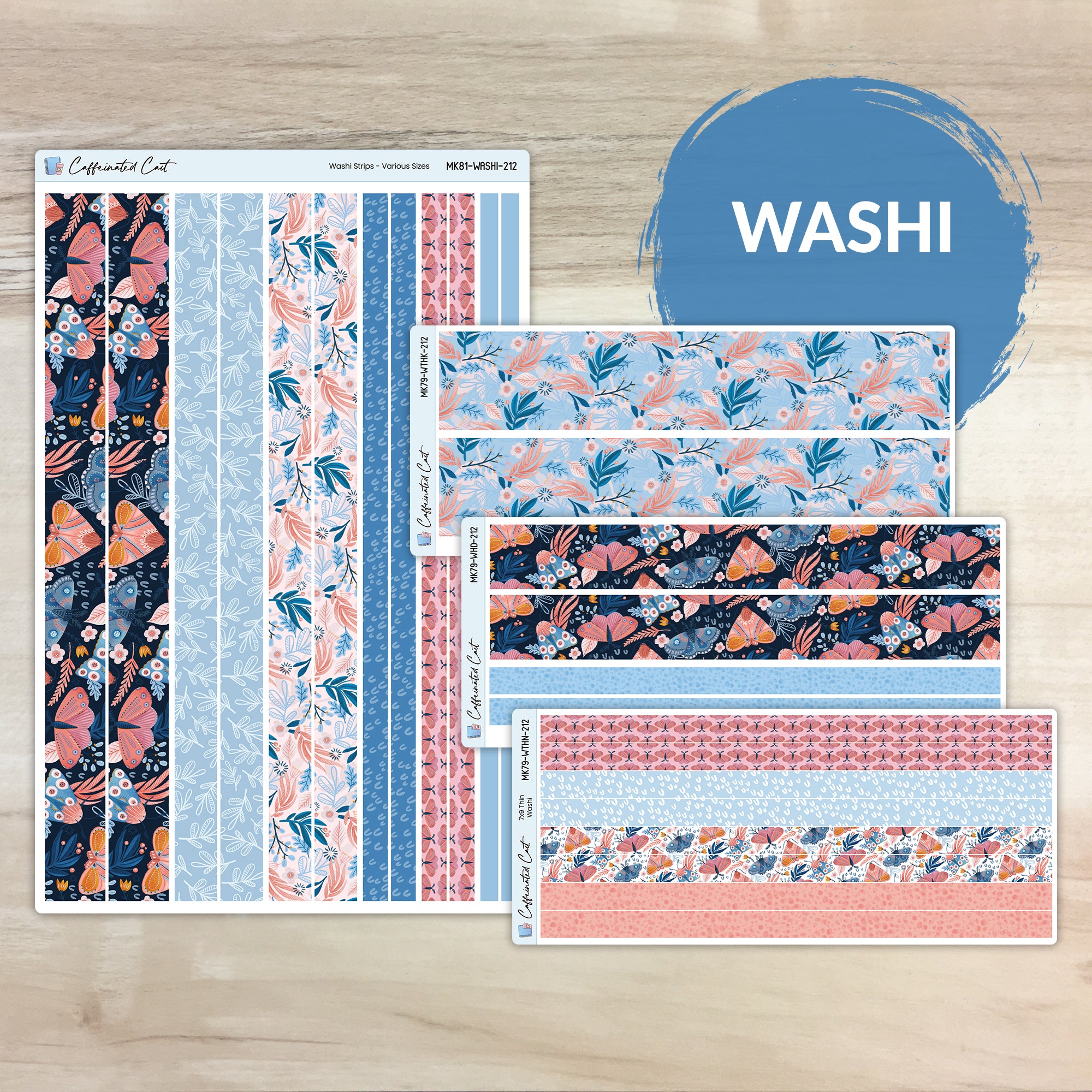 Washi Strips - Moths [ 212 ]