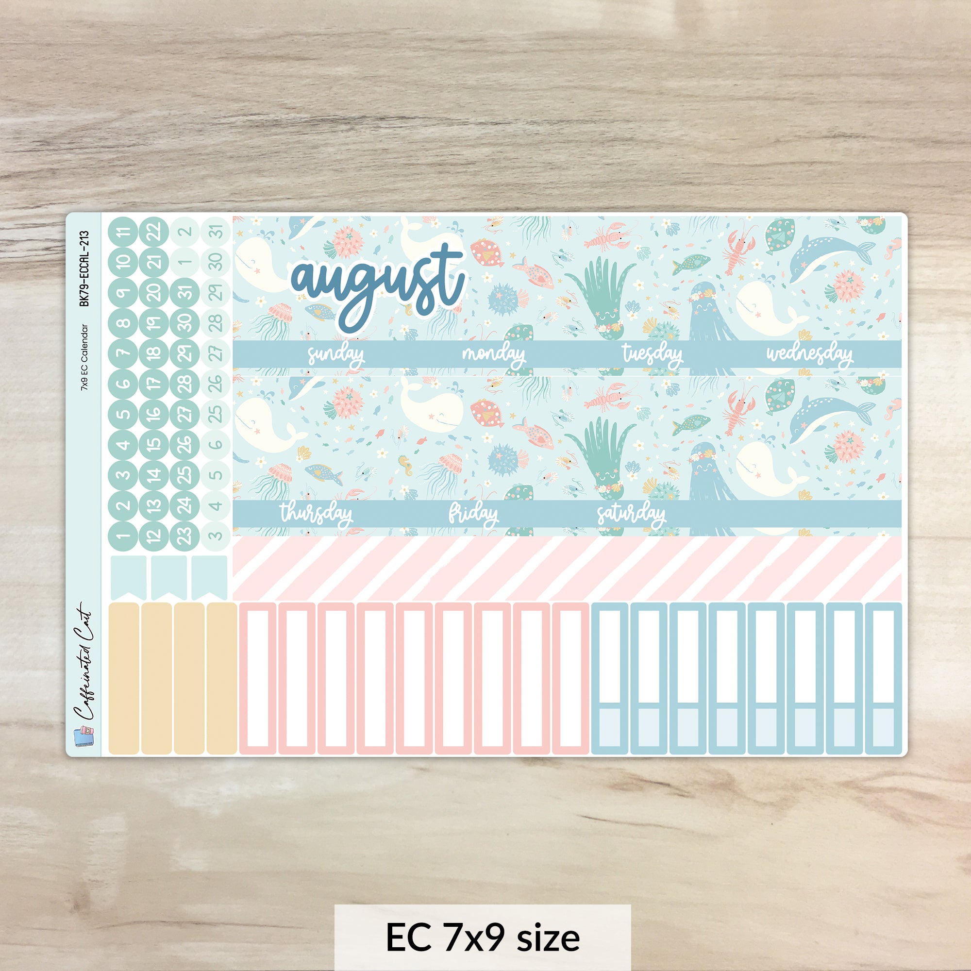 Calendar Kit for ERIN CONDREN Planners - Under the Sea [ 213 ]