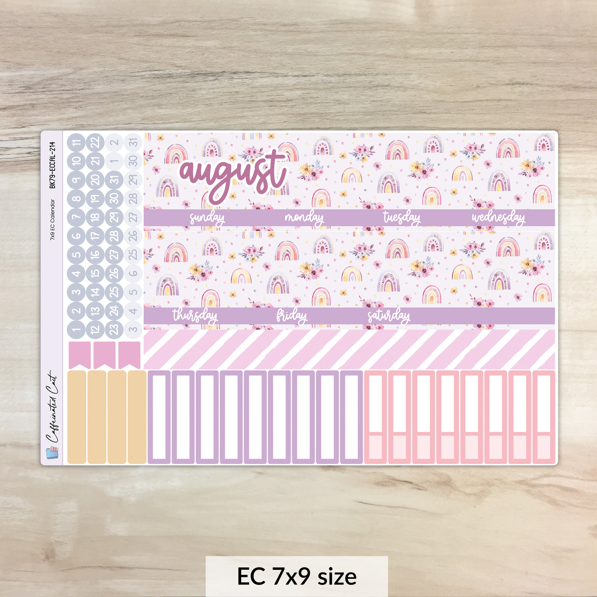 Calendar Kit for ERIN CONDREN Planners - Sunset Mood [ 214 ]