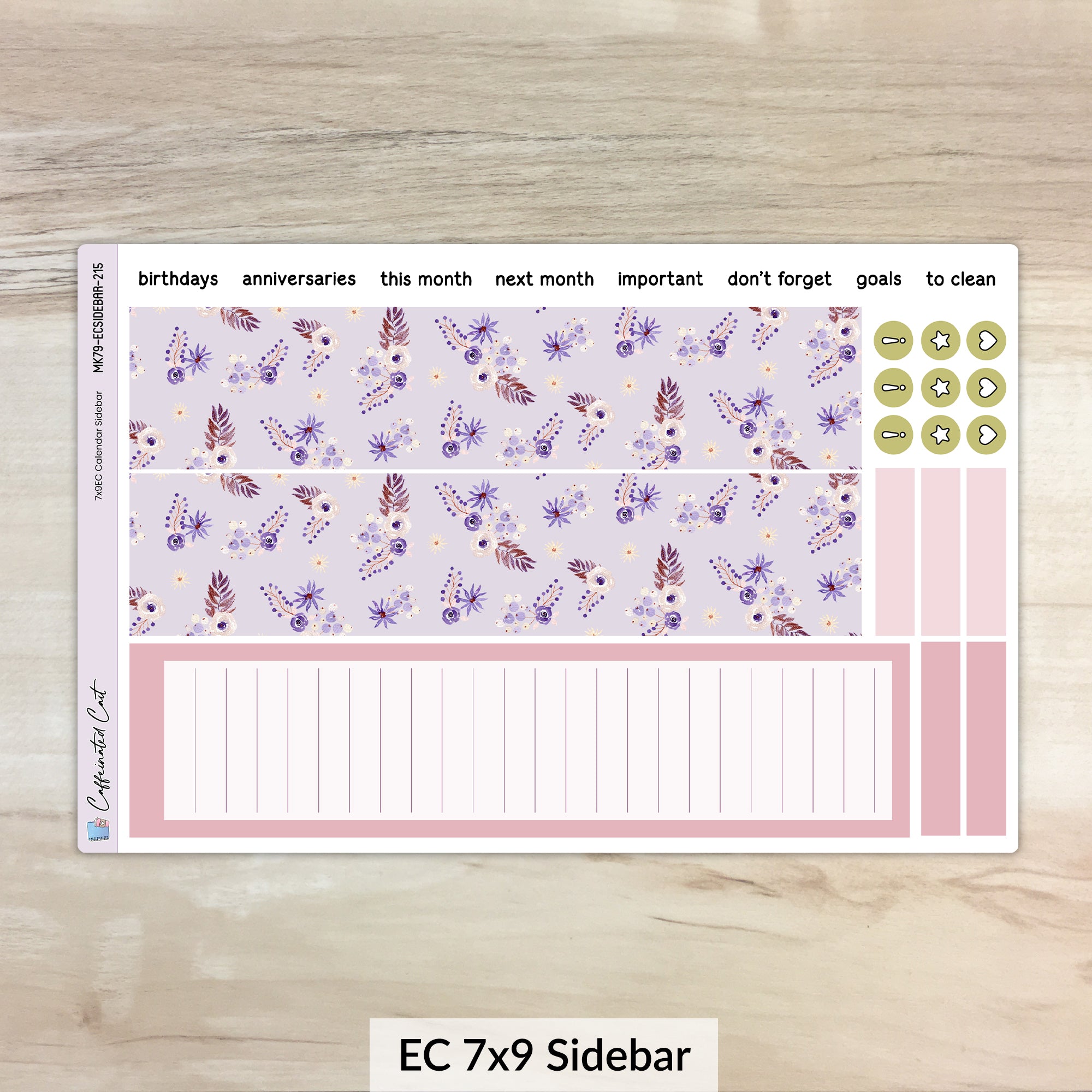 Calendar Kit for ERIN CONDREN Planners - Soft Autumn [ 215 ]