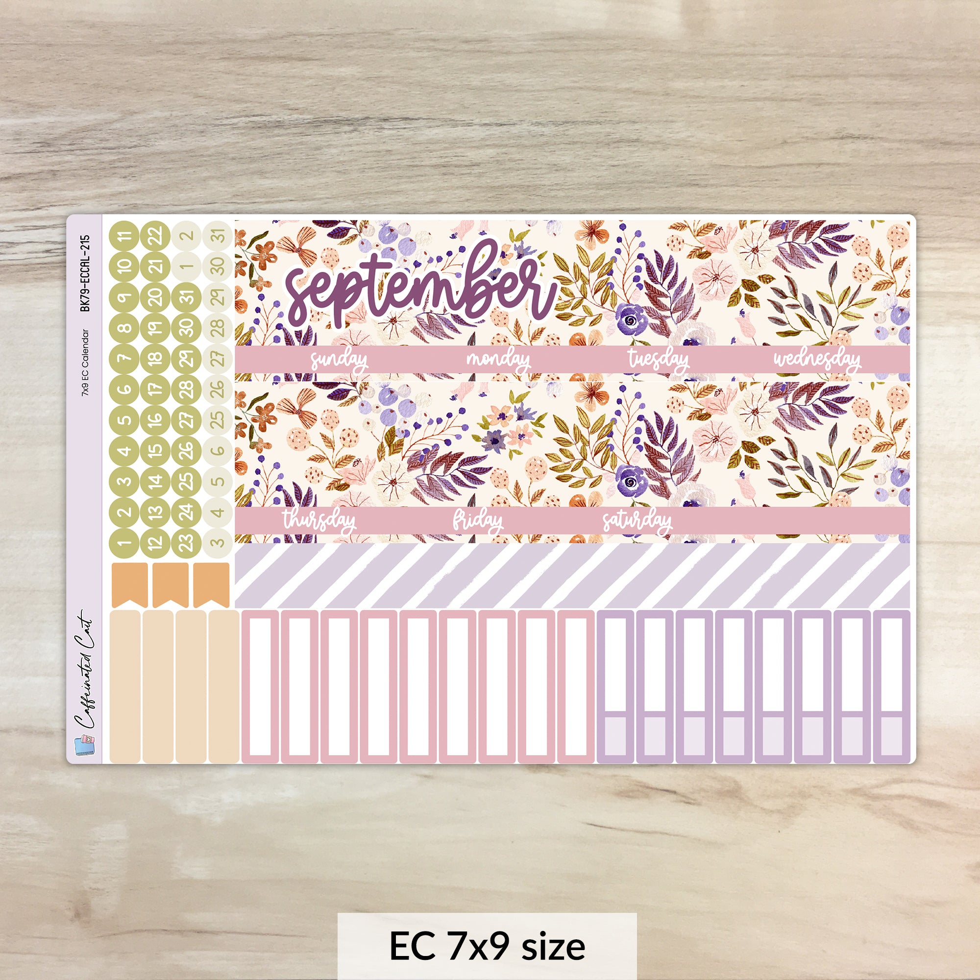 Calendar Kit for ERIN CONDREN Planners - Soft Autumn [ 215 ]