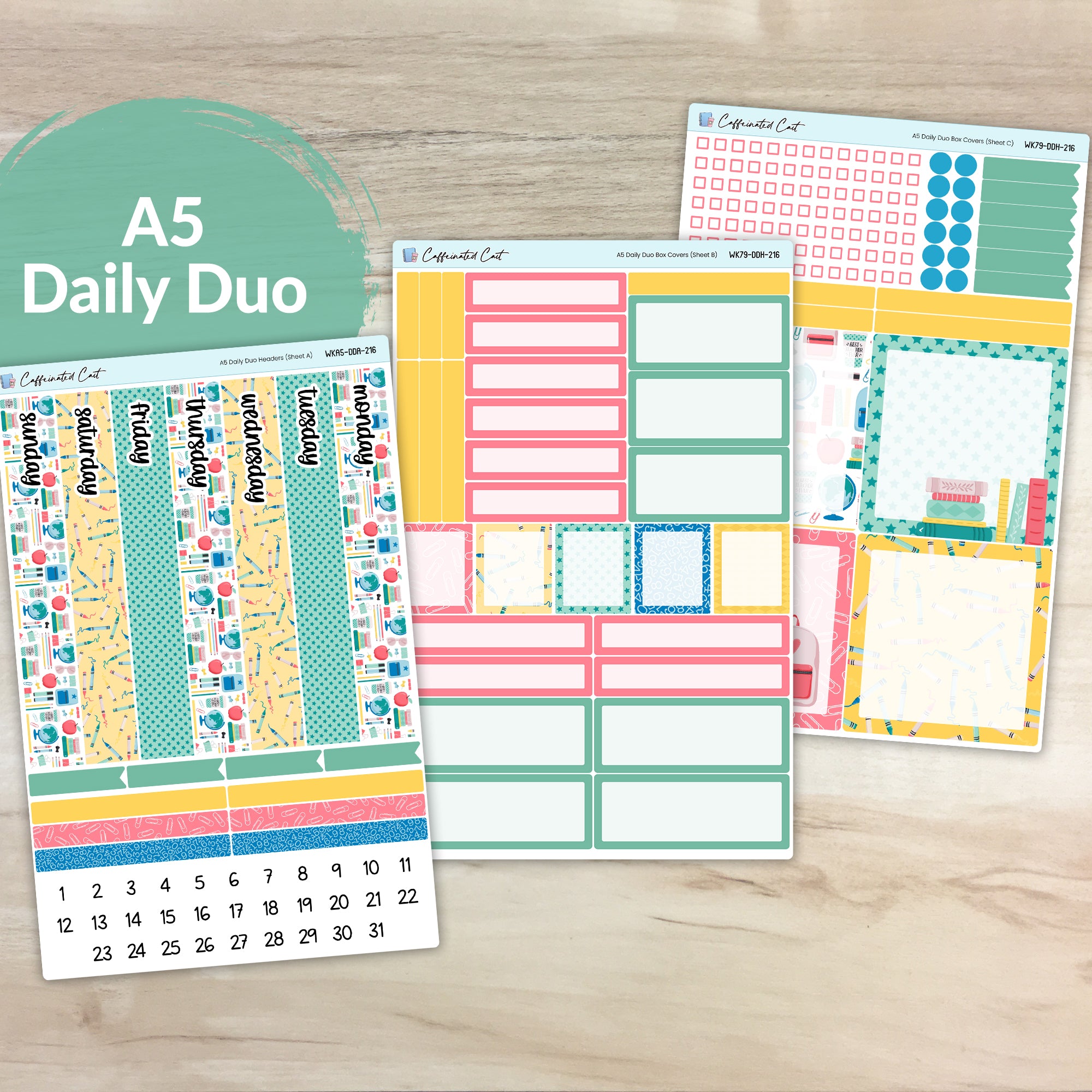 Daily Duo A5 - Back to School [ 216 ]