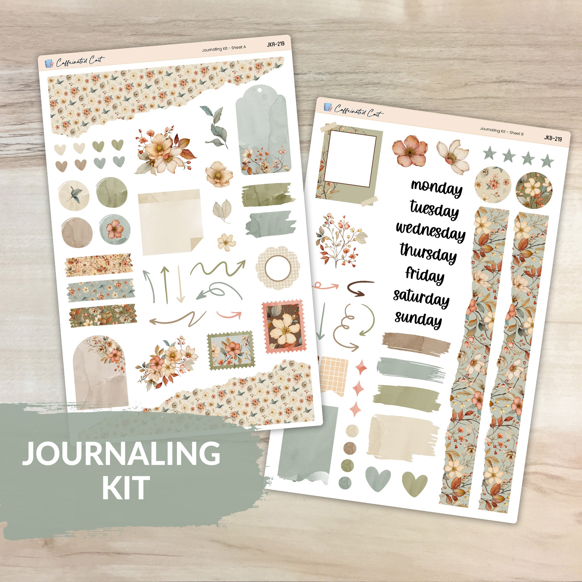 Journaling Kit - Vintage Floral [ 219 ]