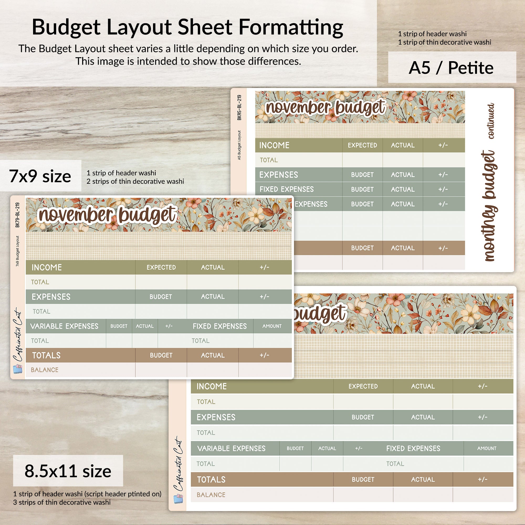 Budget Kit - Vintage Floral [ 219 ]