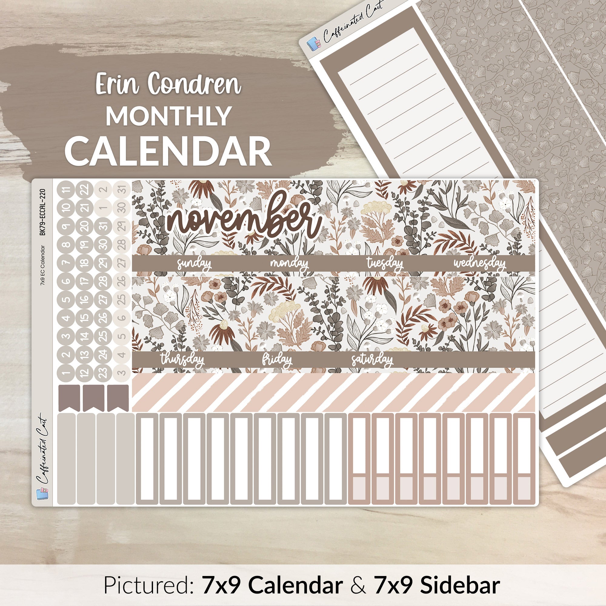 Calendar Kit for ERIN CONDREN Planners - Chill in the Air [ 220 ]