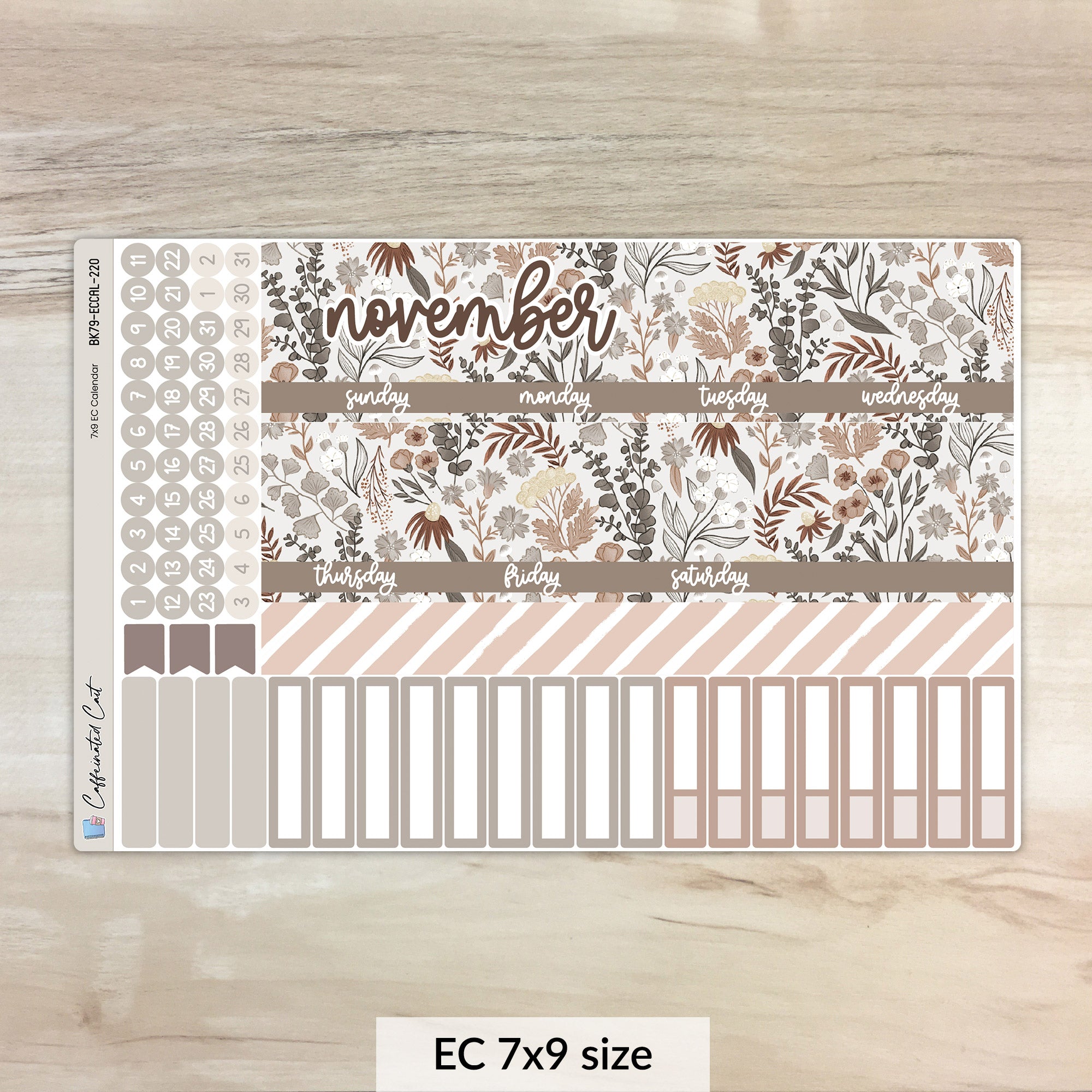 Calendar Kit for ERIN CONDREN Planners - Chill in the Air [ 220 ]