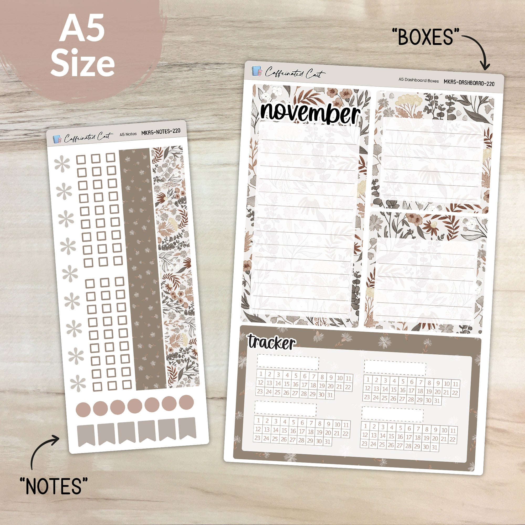 Dashboard & Notes Kit for ERIN CONDREN Planners - Chill in the Air [ 220 ]