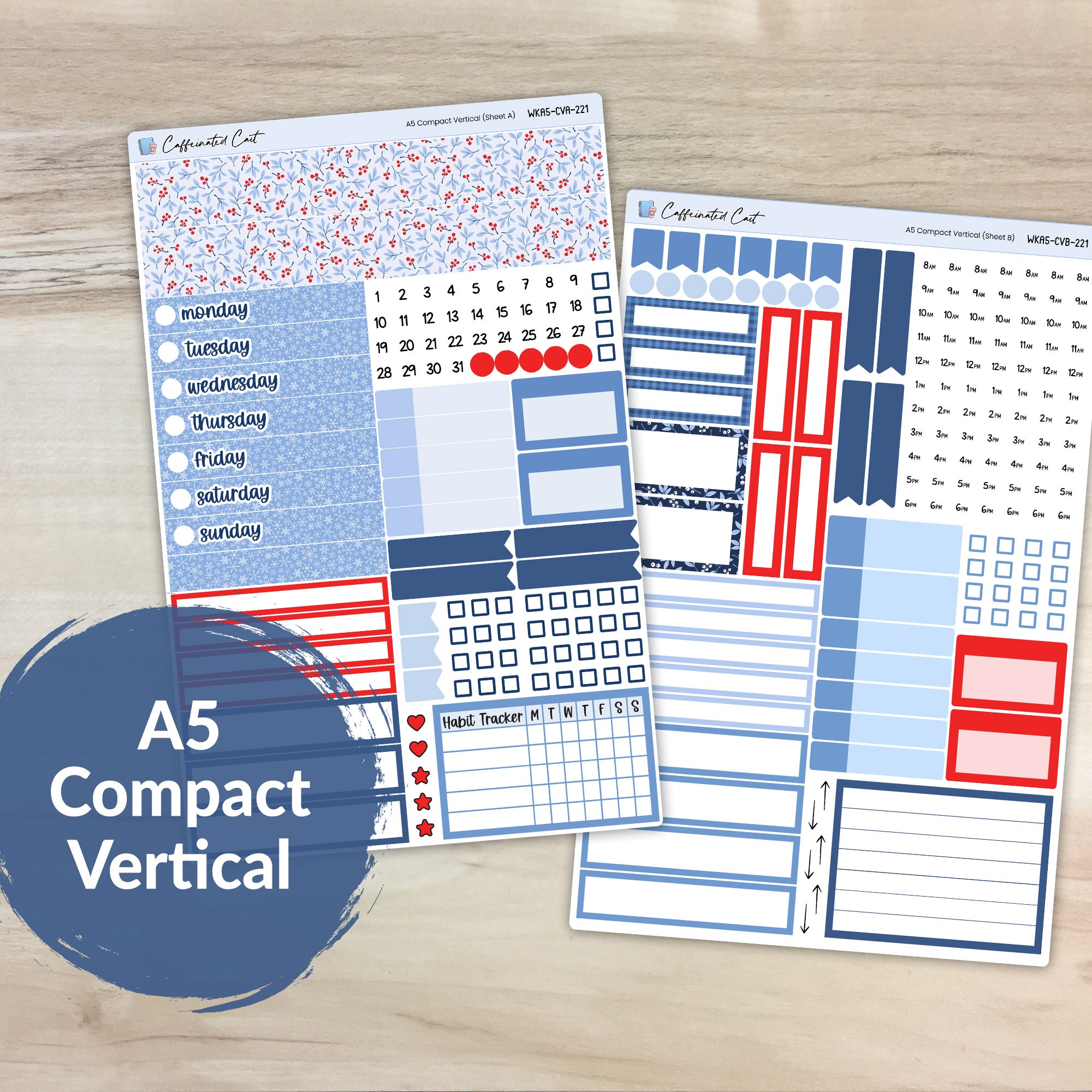 A5 Compact Vertical Kit - Frost [ 221 ]