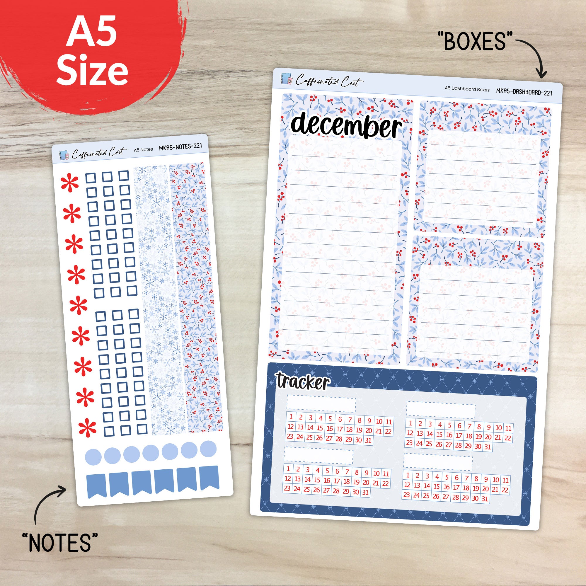 Dashboard & Notes Kit for ERIN CONDREN Planners - Frost [ 221 ]