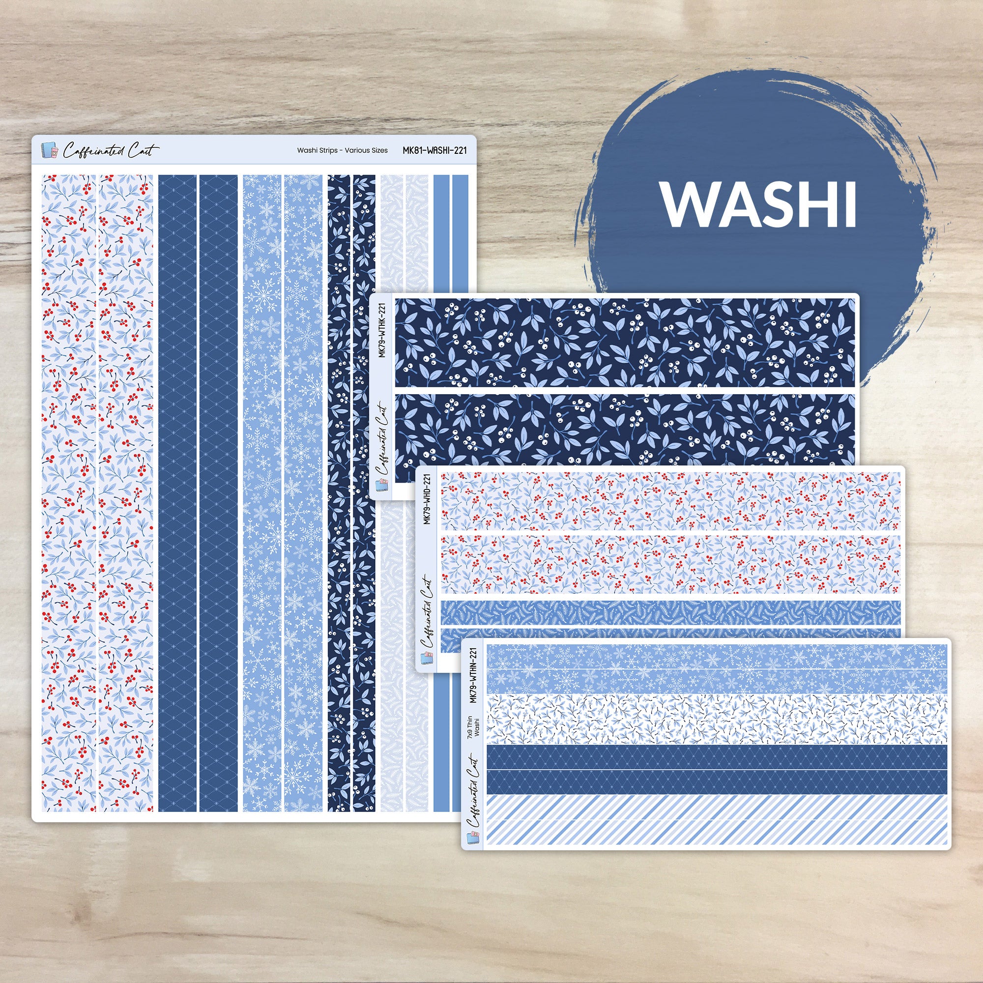 Washi Strips - Frost [ 221 ]