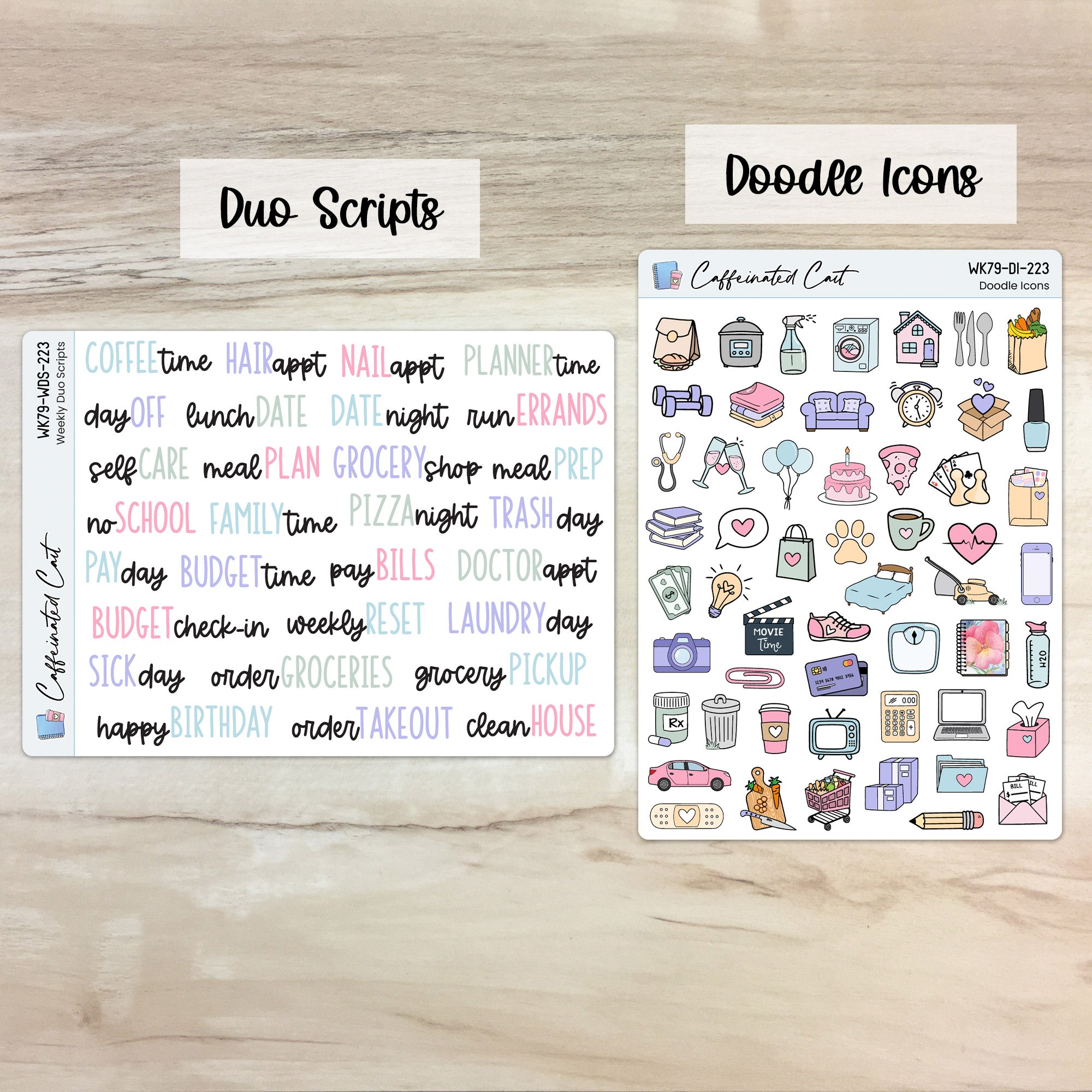 Doodle Icons & Scripts - Flourish [ 223 ]