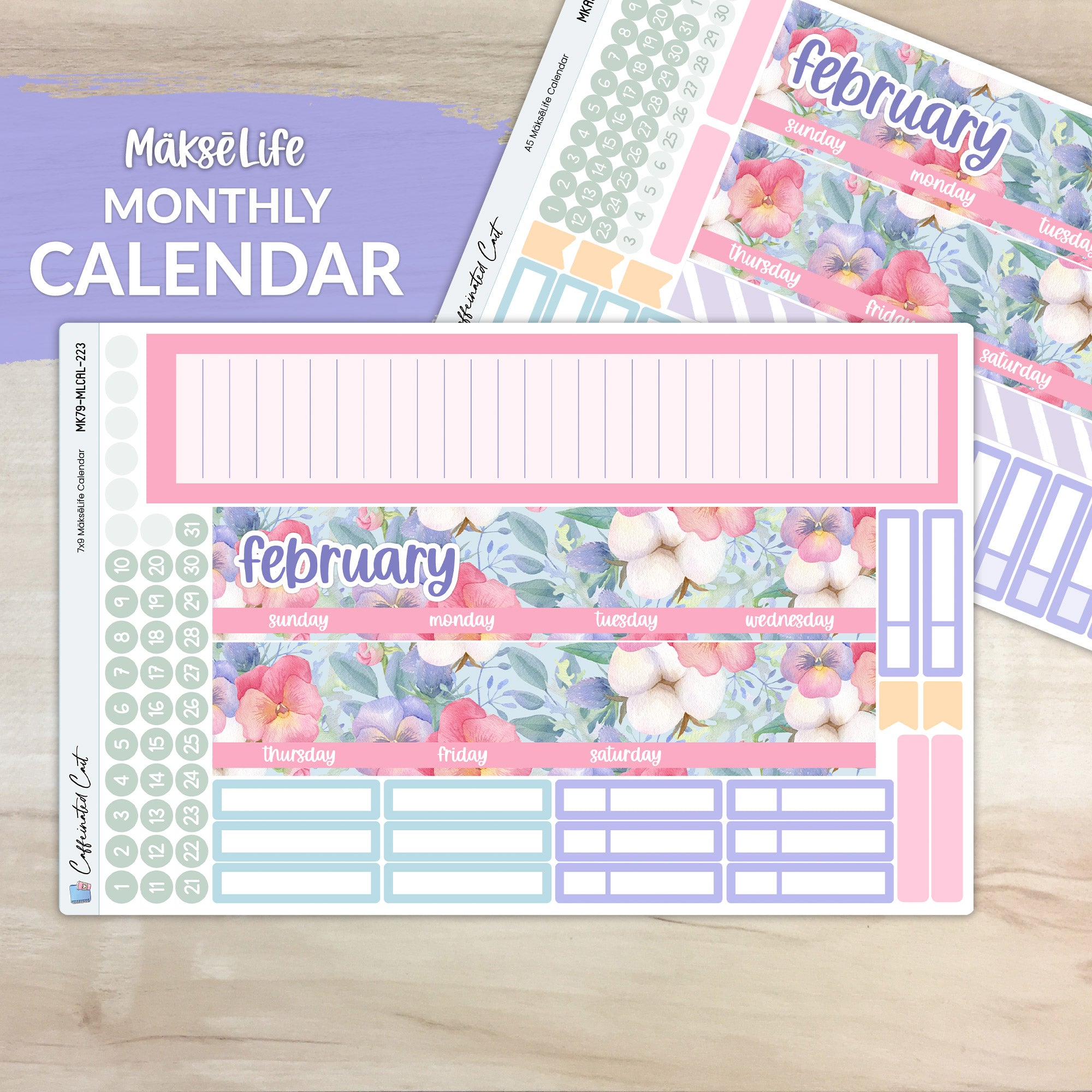 Calendar Kit for MAKSELIFE Planners - Flourish [ 223 ]