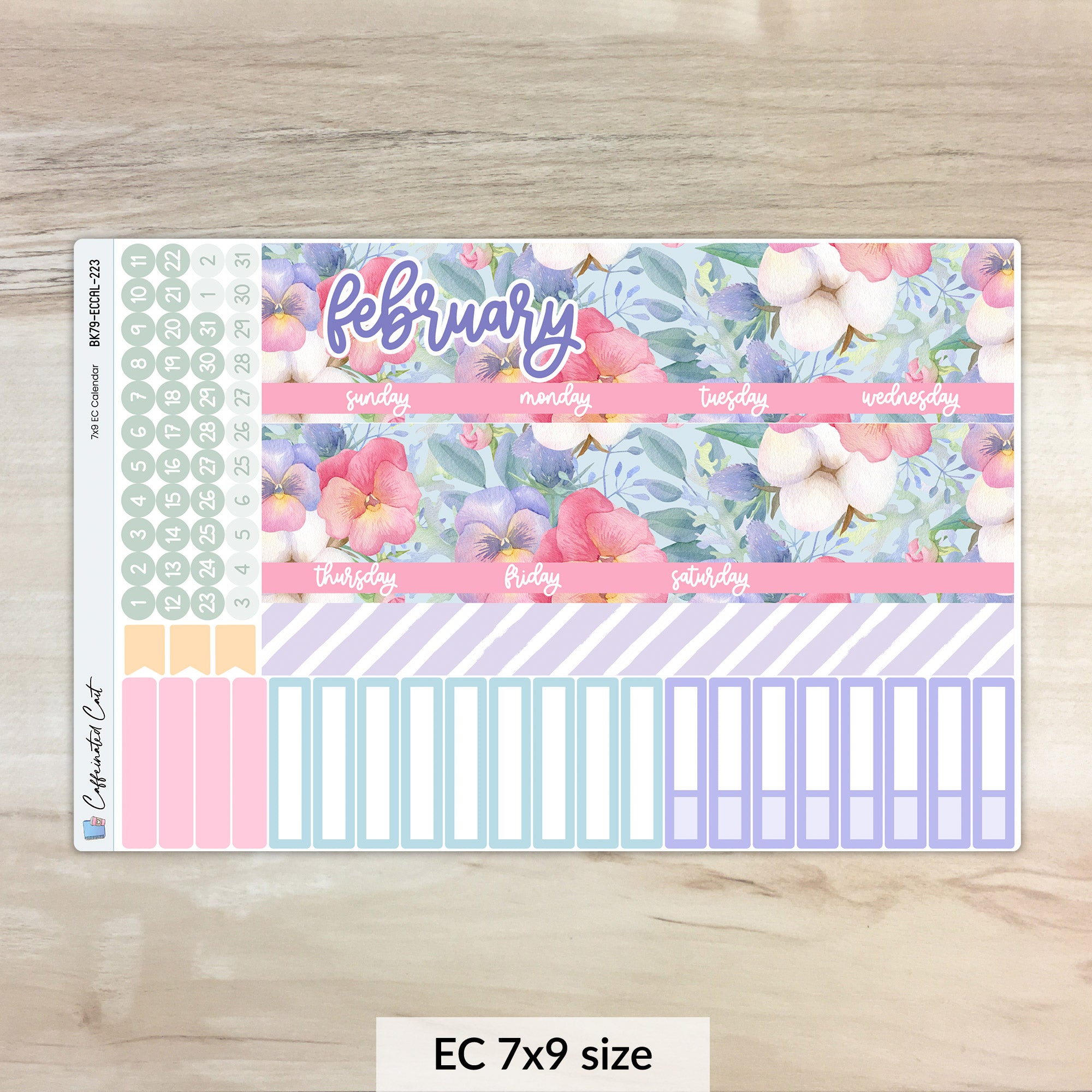 Calendar Kit for ERIN CONDREN Planners - Flourish [ 223 ]