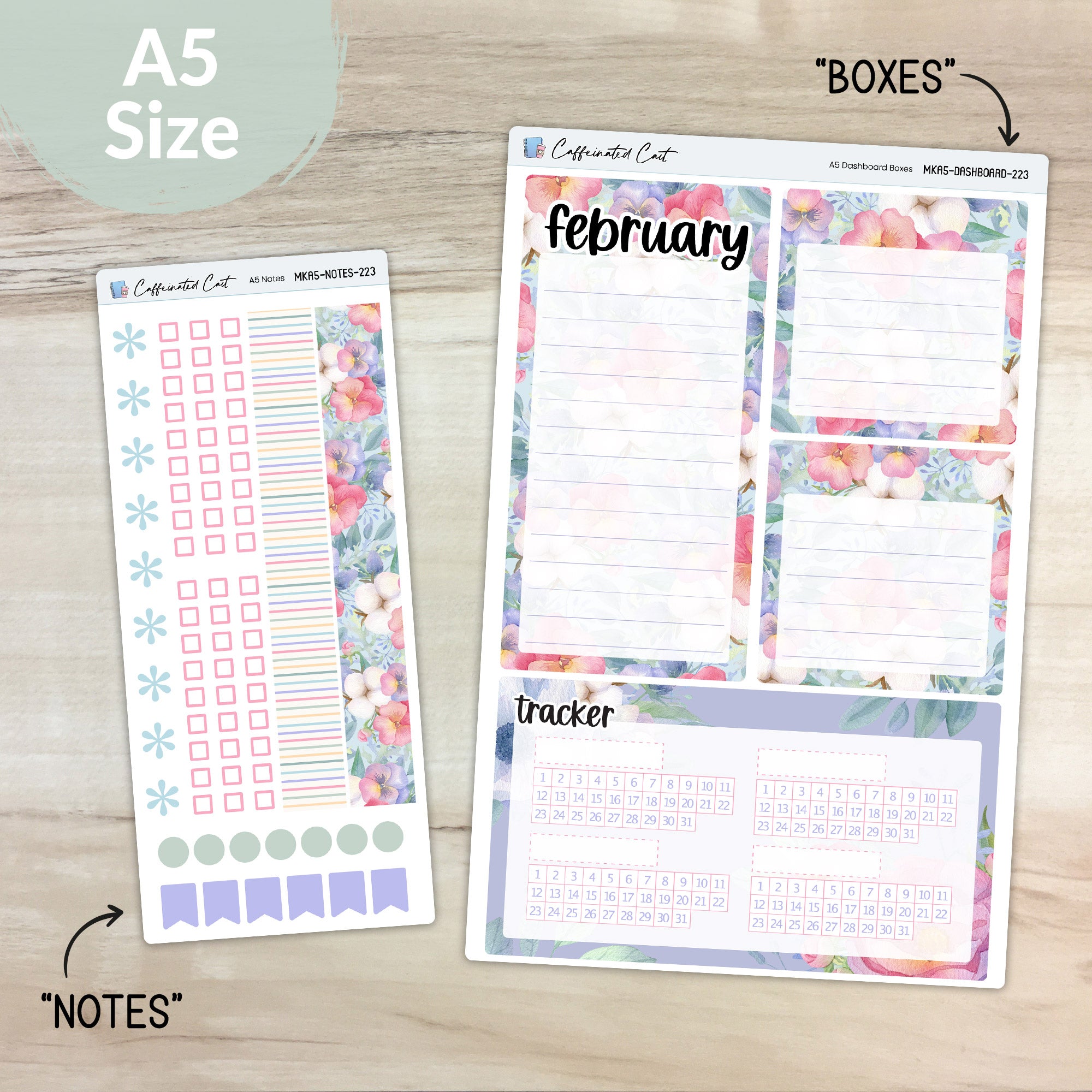 Dashboard & Notes Kit for ERIN CONDREN Planners - Flourish [ 223 ]