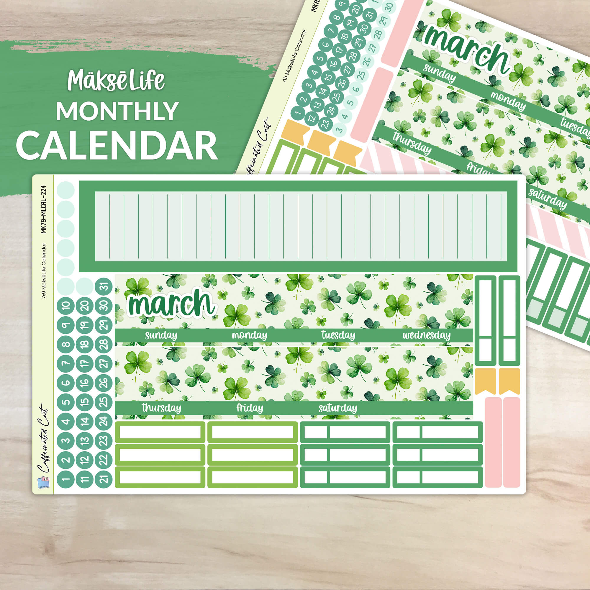 Calendar Kit for MAKSELIFE Planners - Lucky [ 224 ]