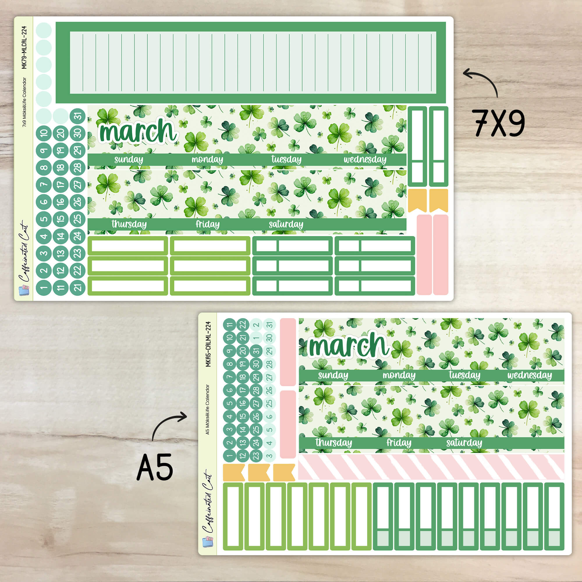 Calendar Kit for MAKSELIFE Planners - Lucky [ 224 ]