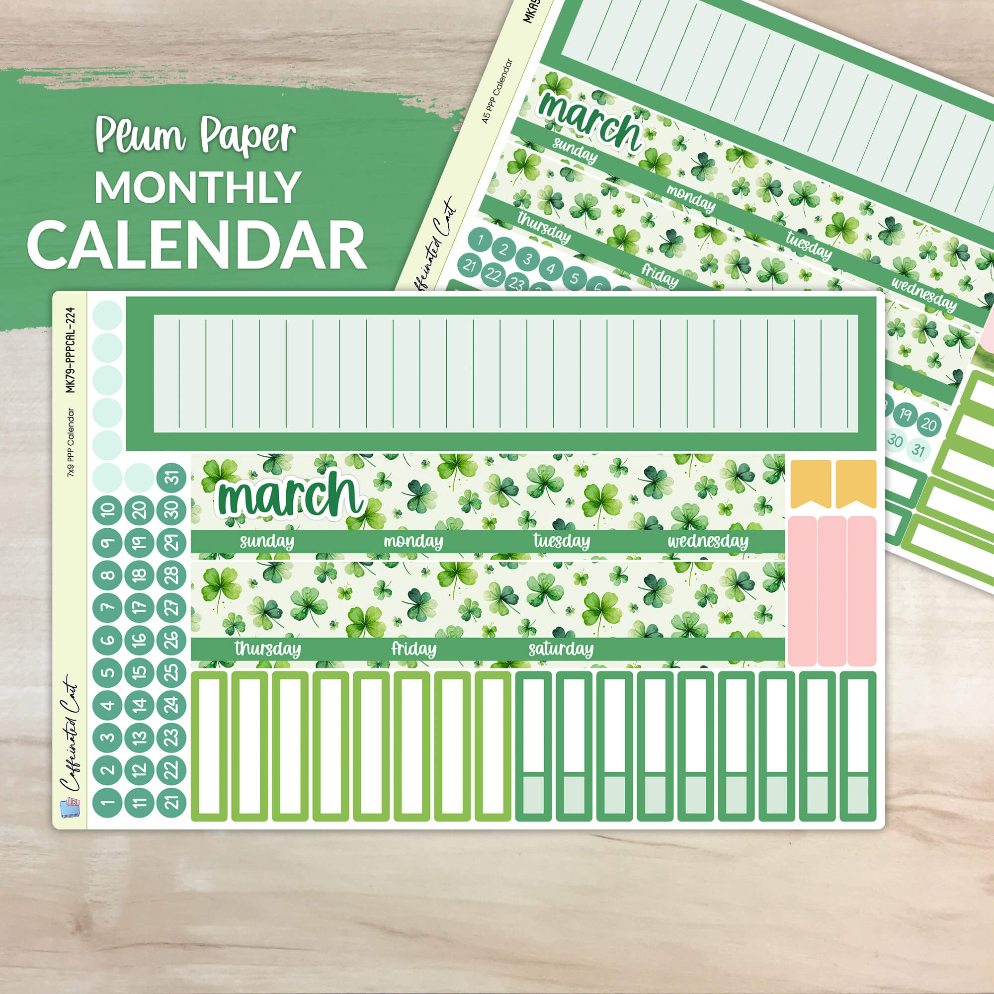 Calendar Kit for PLUM PAPER Planners - Lucky [ 224 ]