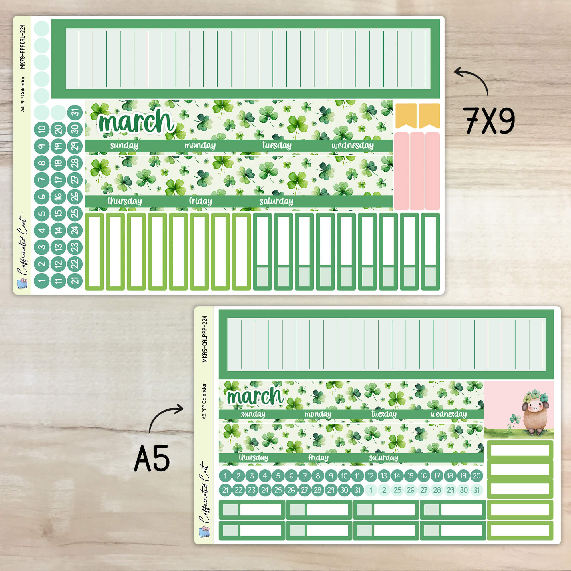 Calendar Kit for PLUM PAPER Planners - Lucky [ 224 ]