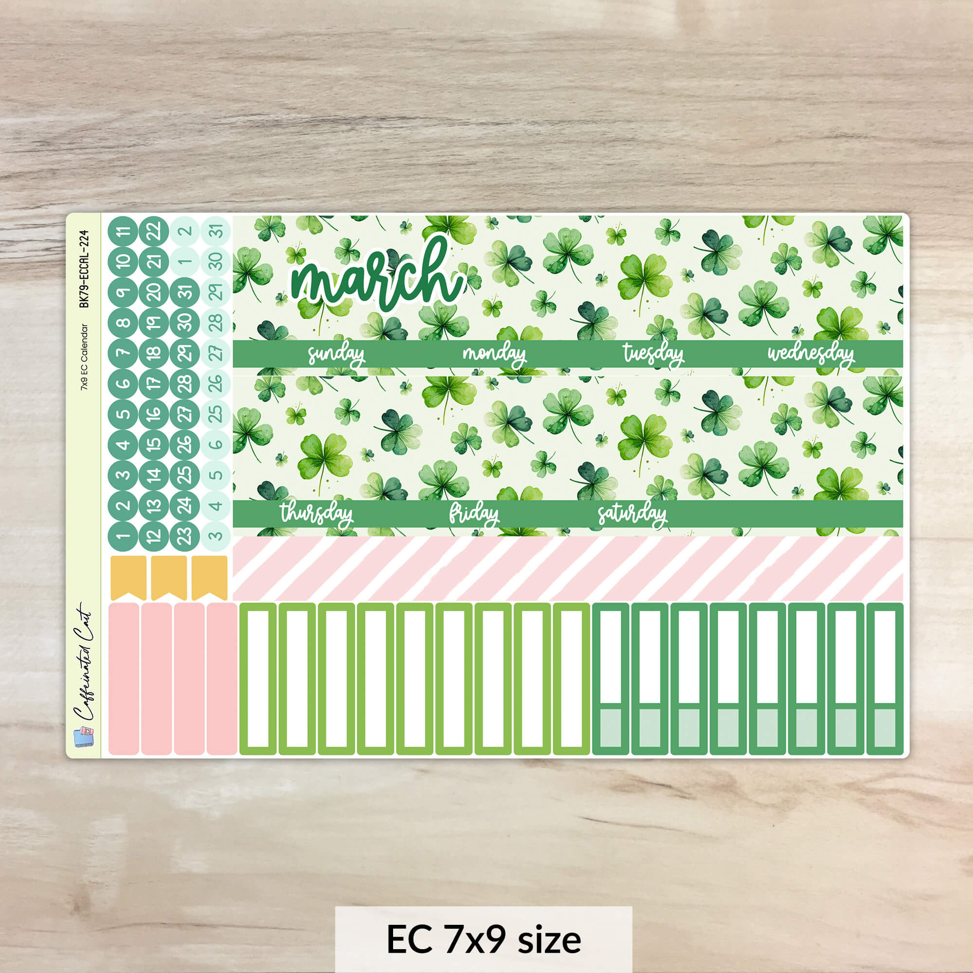 Calendar Kit for ERIN CONDREN Planners - Lucky [ 224 ]