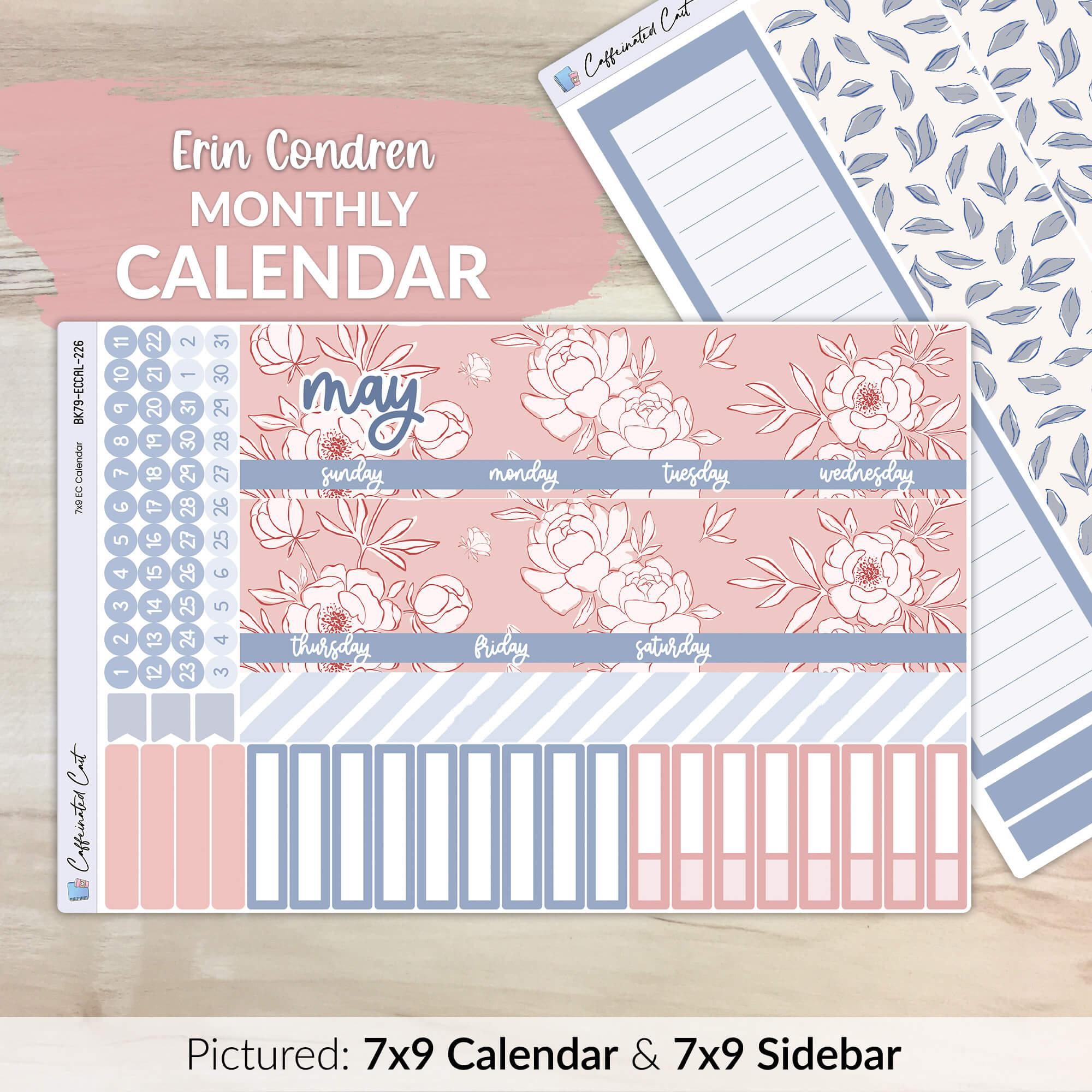 Calendar Kit for ERIN CONDREN Planners - Lovely [ 226 ]