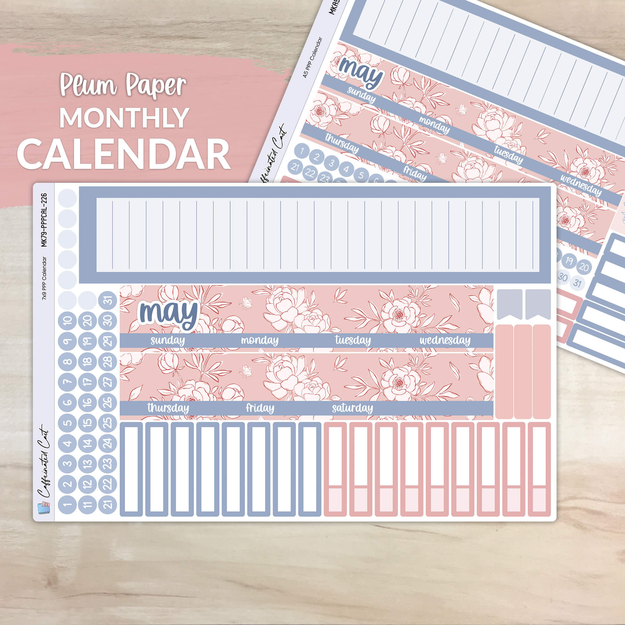 Calendar Kit for PLUM PAPER Planners - Lovely [ 226 ]