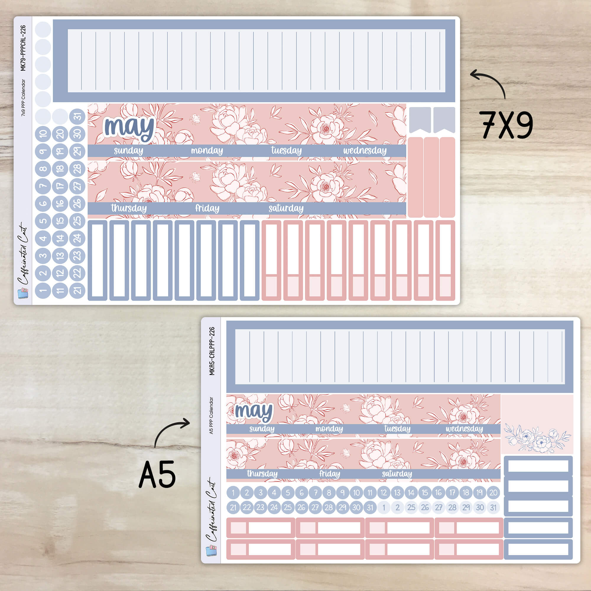 Calendar Kit for PLUM PAPER Planners - Lovely [ 226 ]