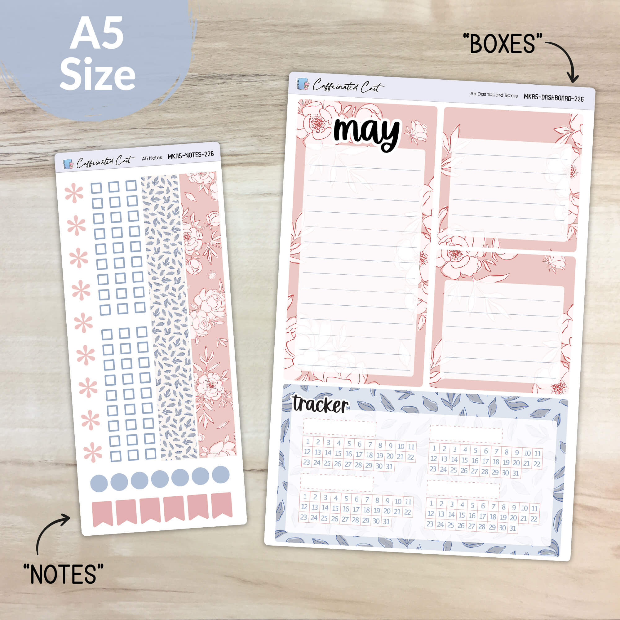 Dashboard & Notes Kit for ERIN CONDREN Planners - Lovely [ 226 ]