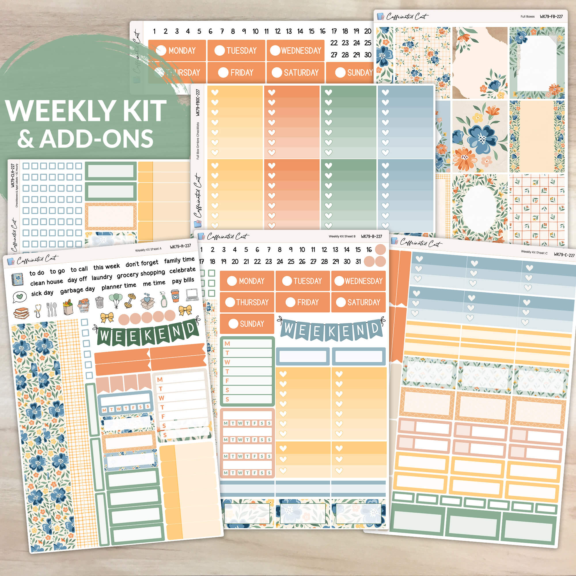 Weekly Kit & Add-ons - Cottage Flowers [ 227 ]