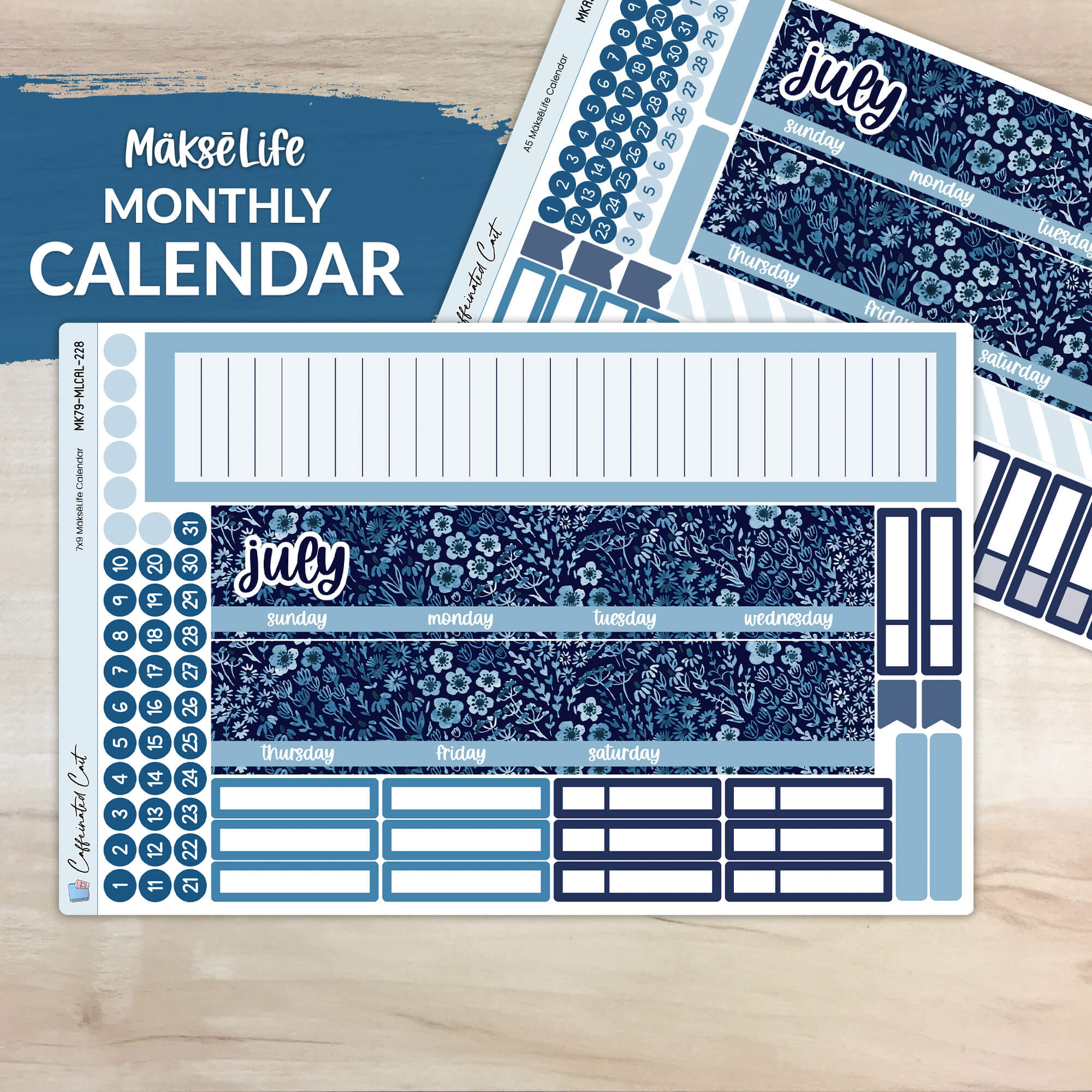 Calendar Kit for MAKSELIFE Planners - Inked [ 228 ]