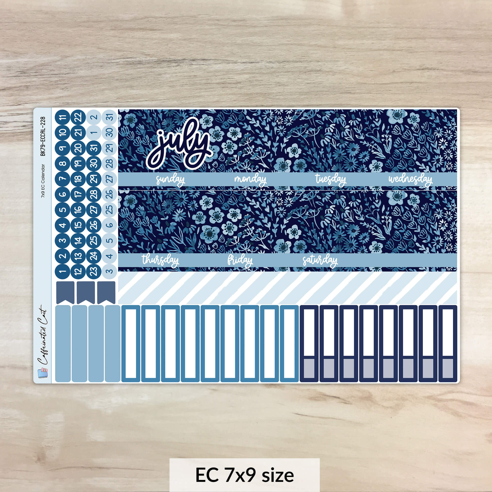 Calendar Kit for ERIN CONDREN Planners - Inked [ 228 ]