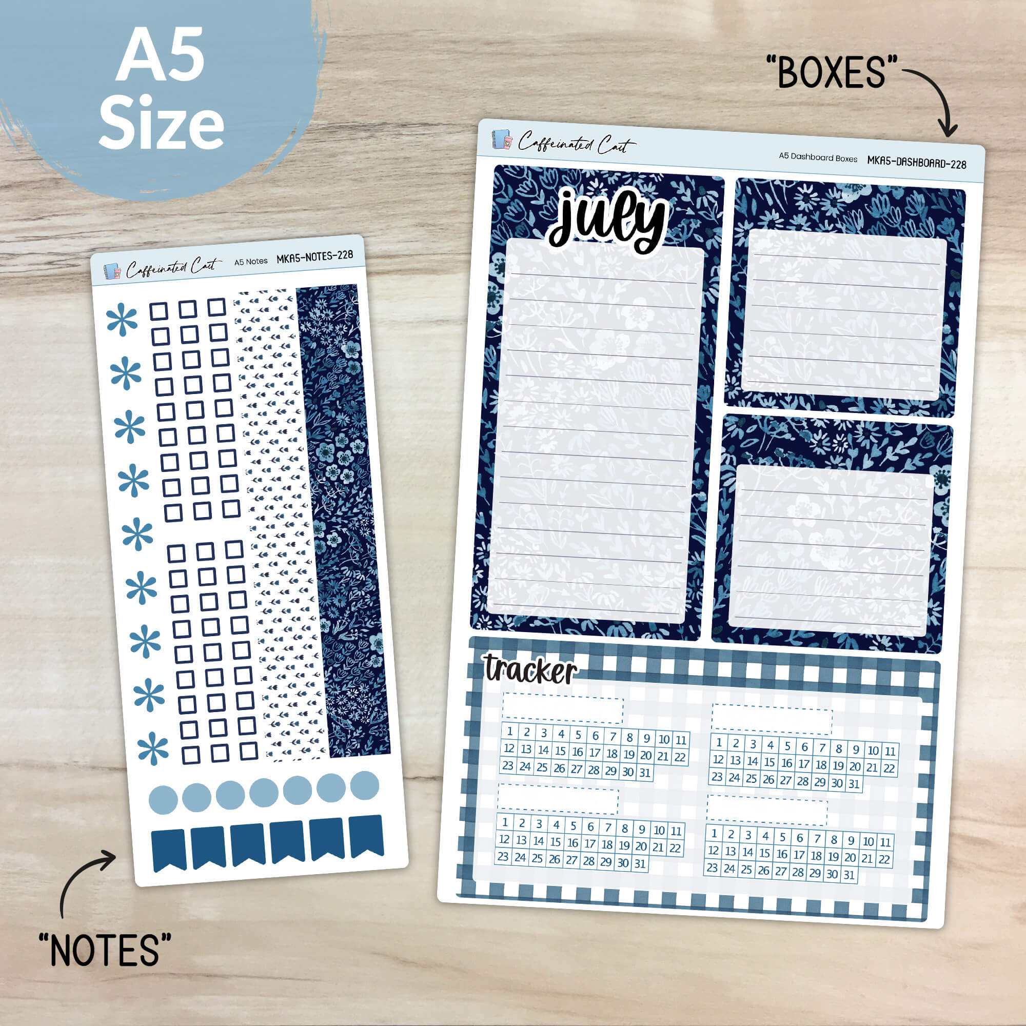 Dashboard & Notes Kit for ERIN CONDREN Planners - Inked [ 228 ]