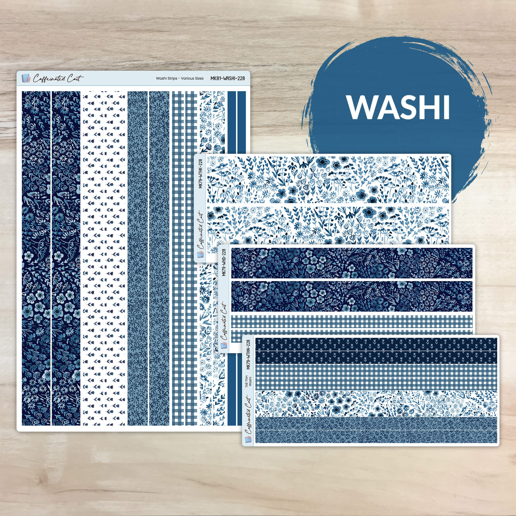 Washi Strips - Inked [ 228 ]