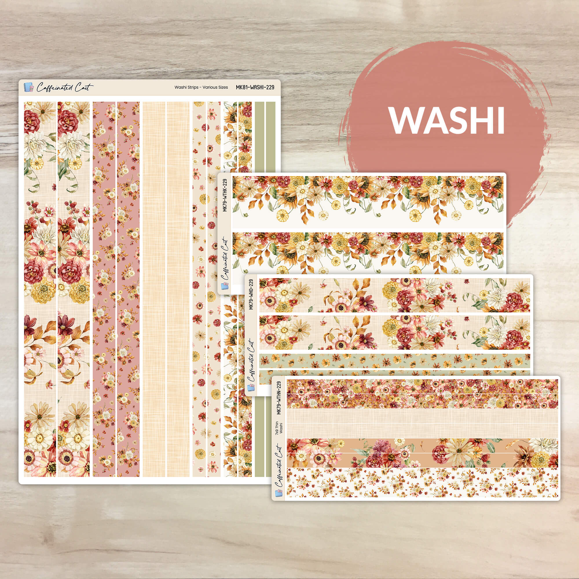 Washi Strips - Autumn Beauty [ 229 ]