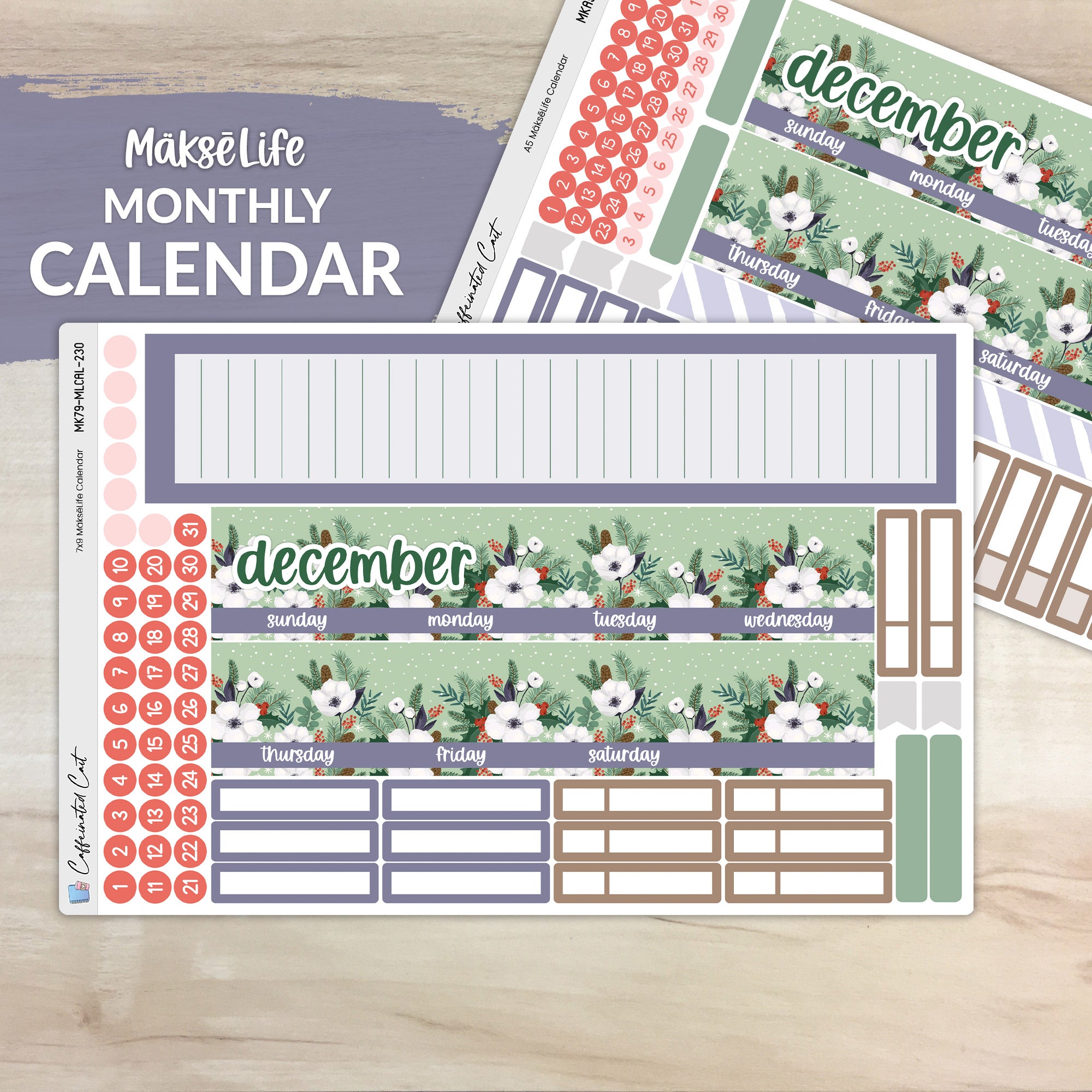 Calendar Kit for MAKSELIFE Planners - Winter Magic [ 230 ]