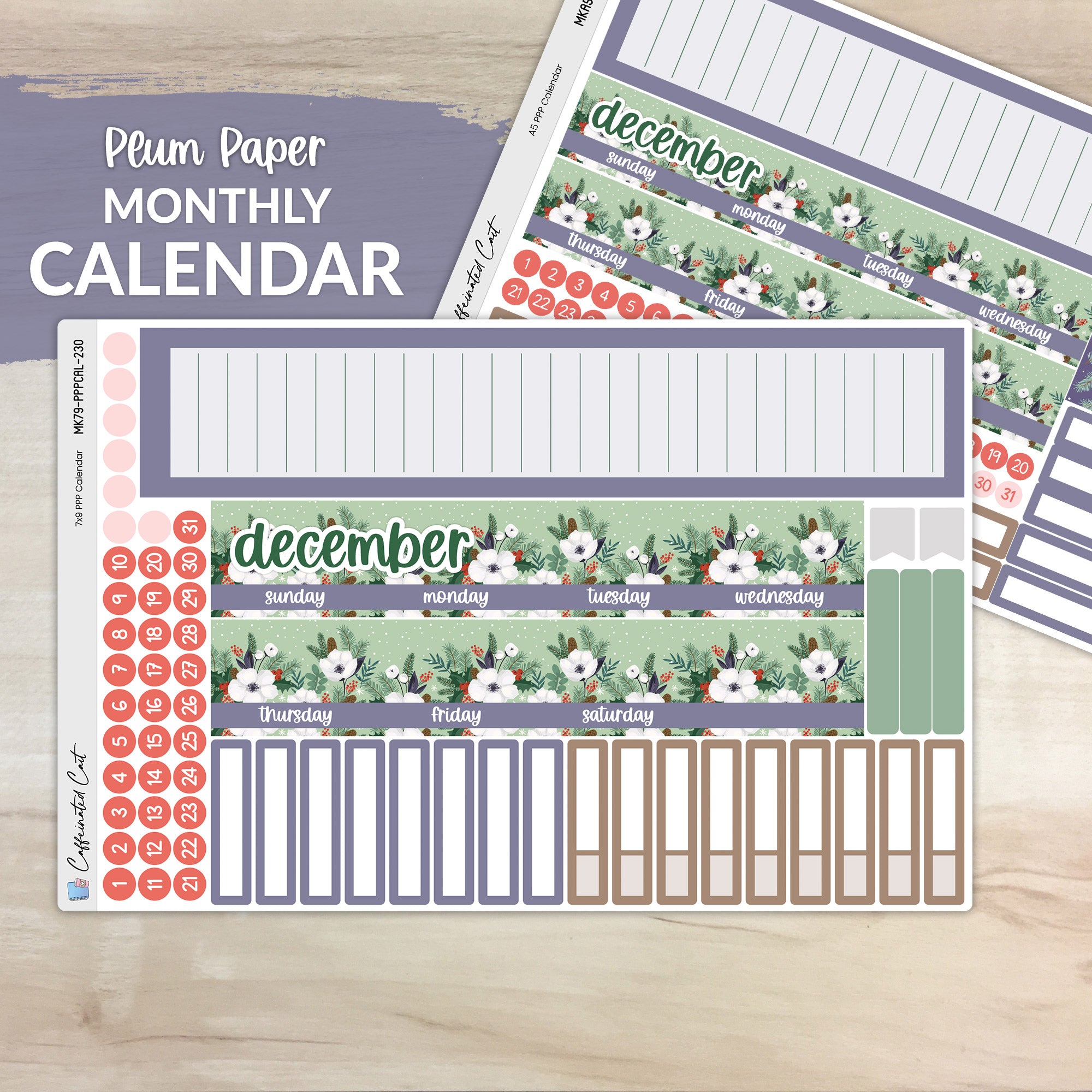 Calendar Kit for PLUM PAPER Planners - Winter Magic [ 230 ]