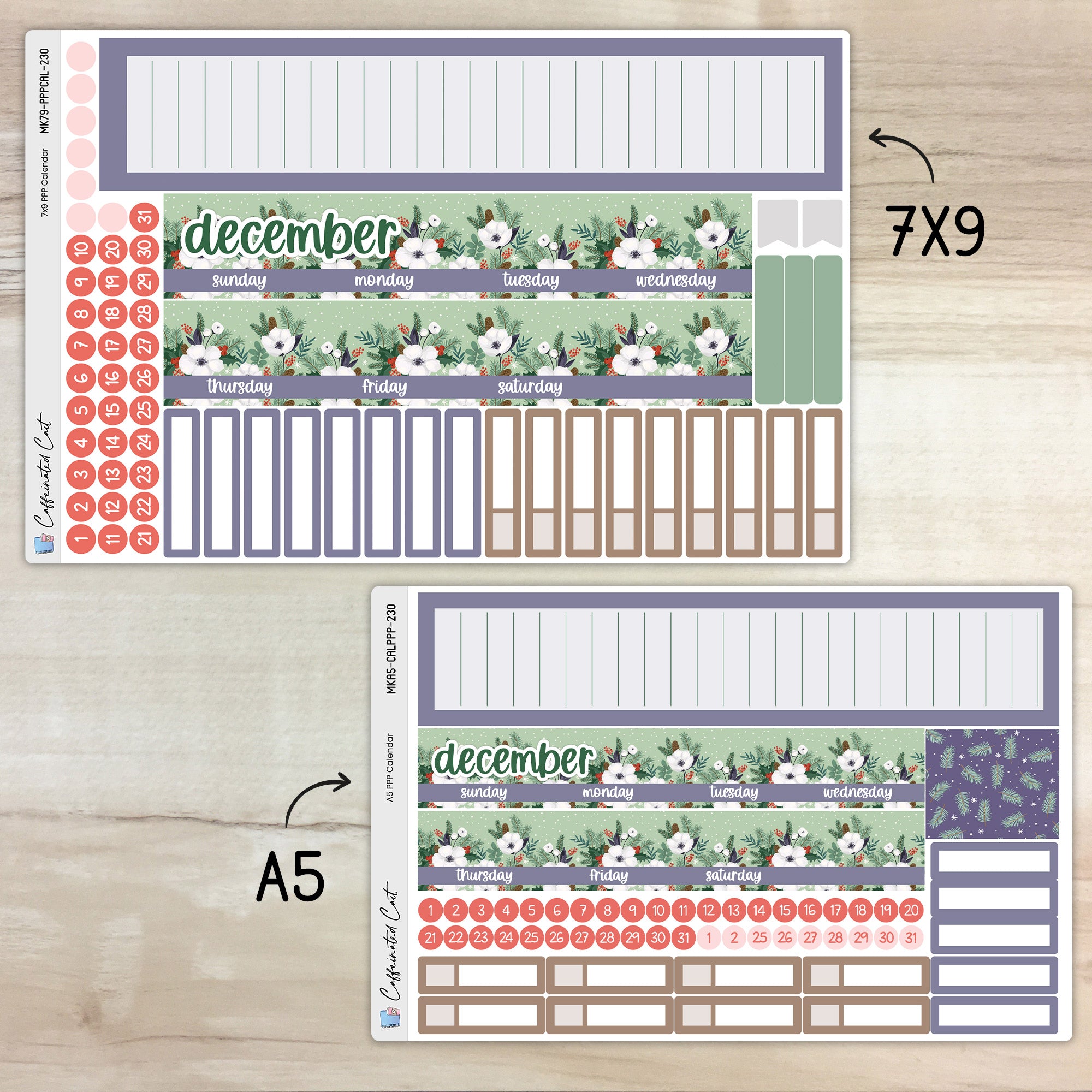 Calendar Kit for PLUM PAPER Planners - Winter Magic [ 230 ]