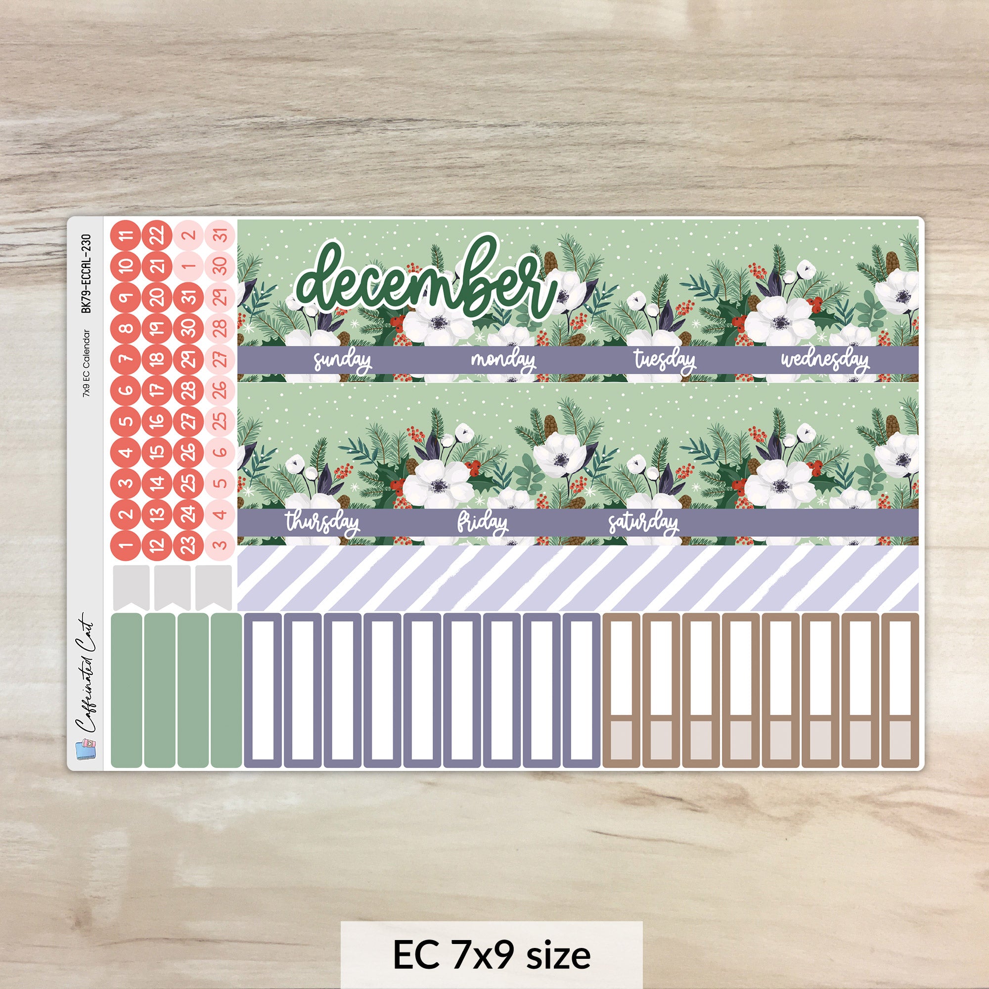 Calendar Kit for ERIN CONDREN Planners - Winter Magic [ 230 ]