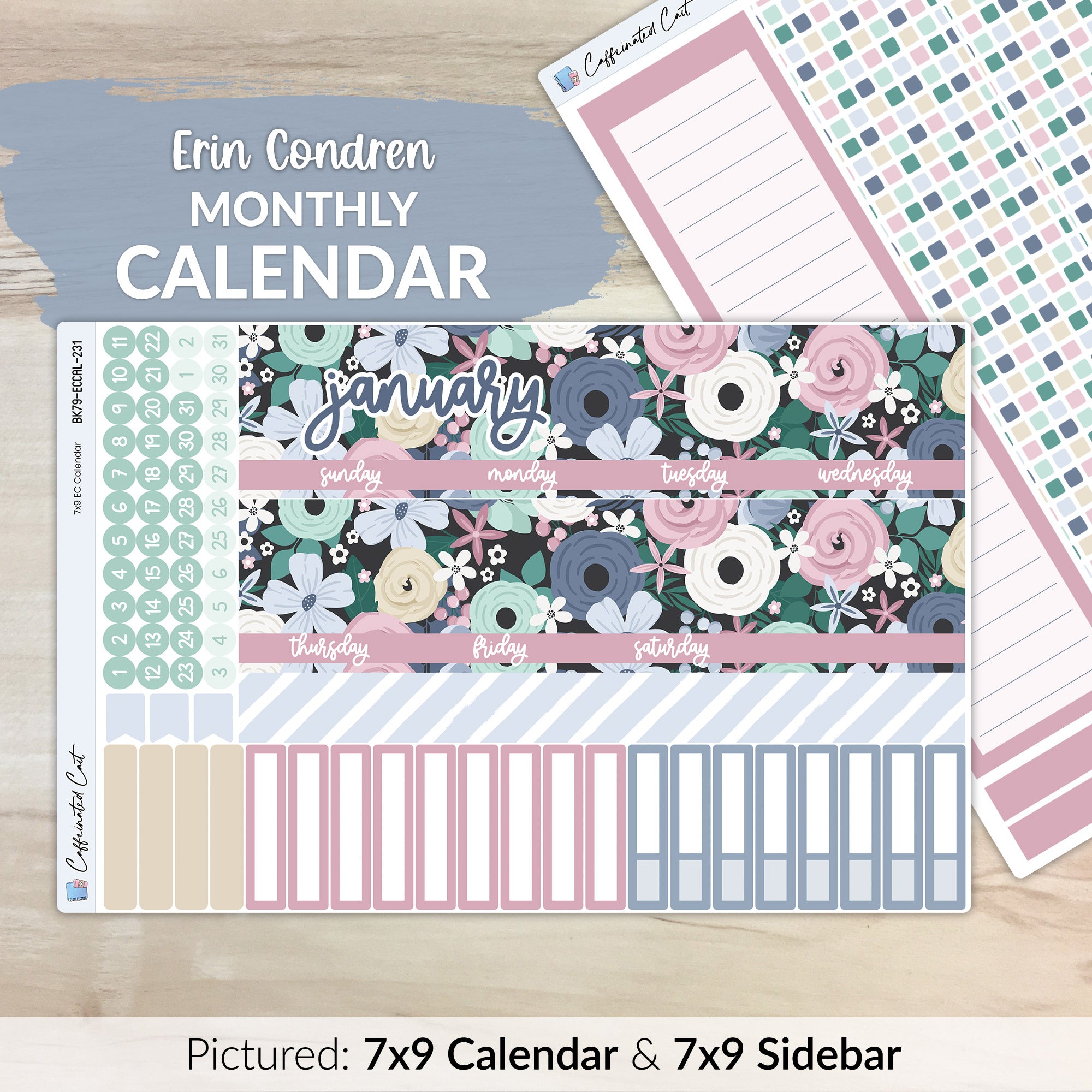 Calendar Kit for ERIN CONDREN Planners - Cold Outside [ 231 ]