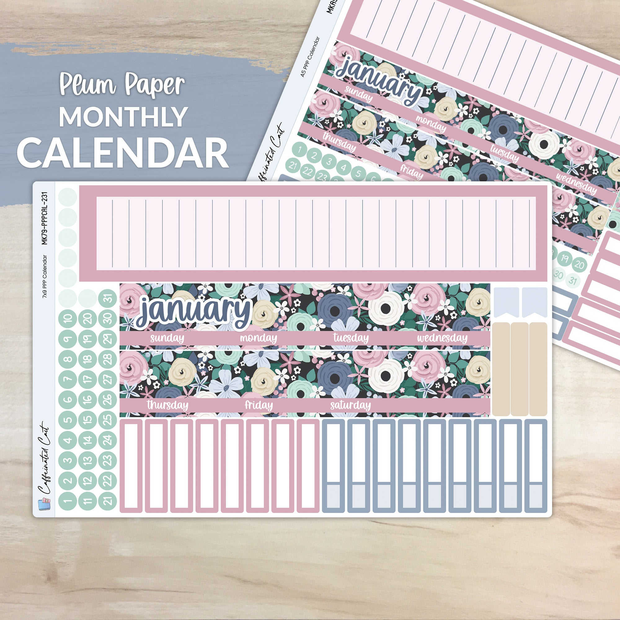 Calendar Kit for PLUM PAPER Planners - Cold Outside [ 231 ]