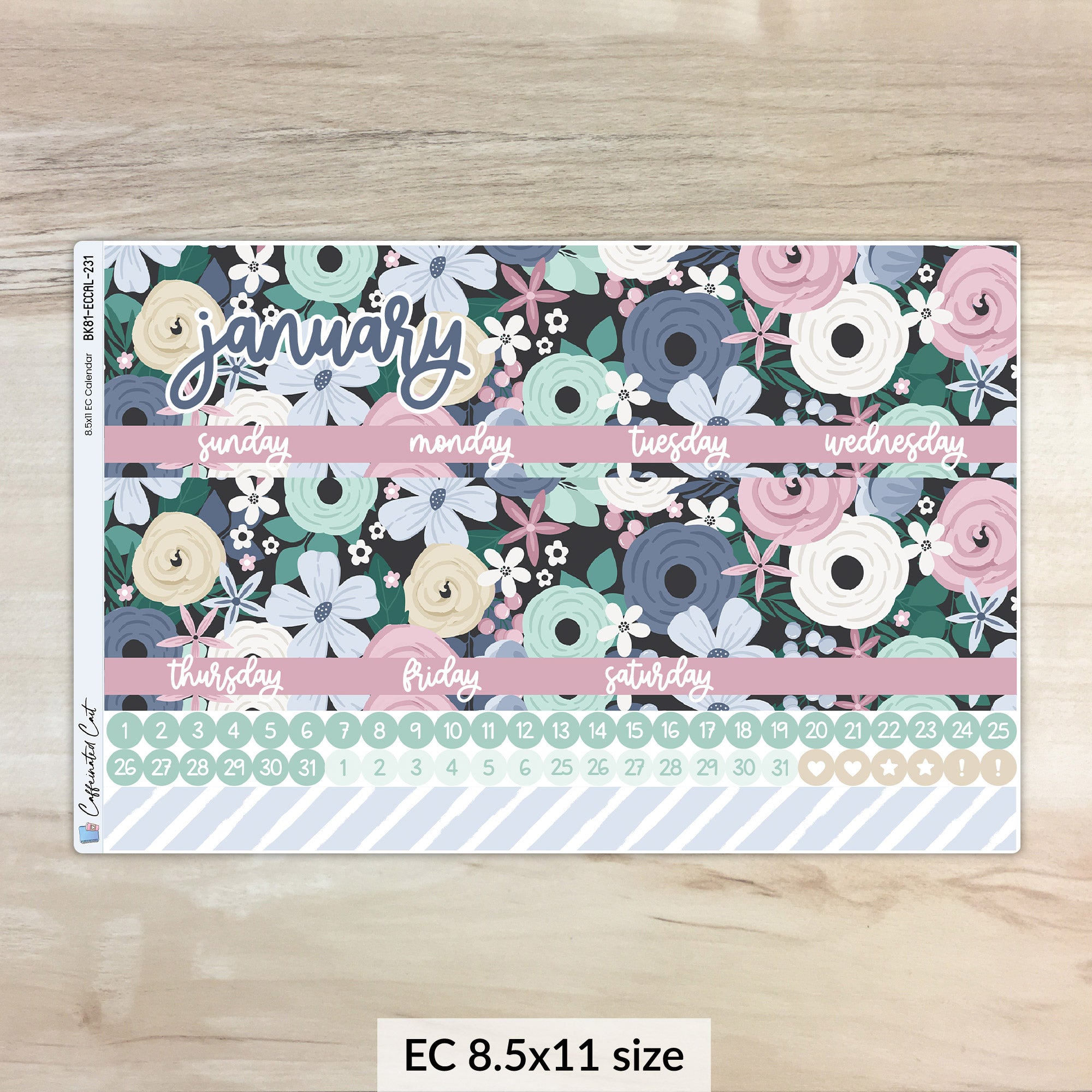 Calendar Kit for ERIN CONDREN Planners - Cold Outside [ 231 ]