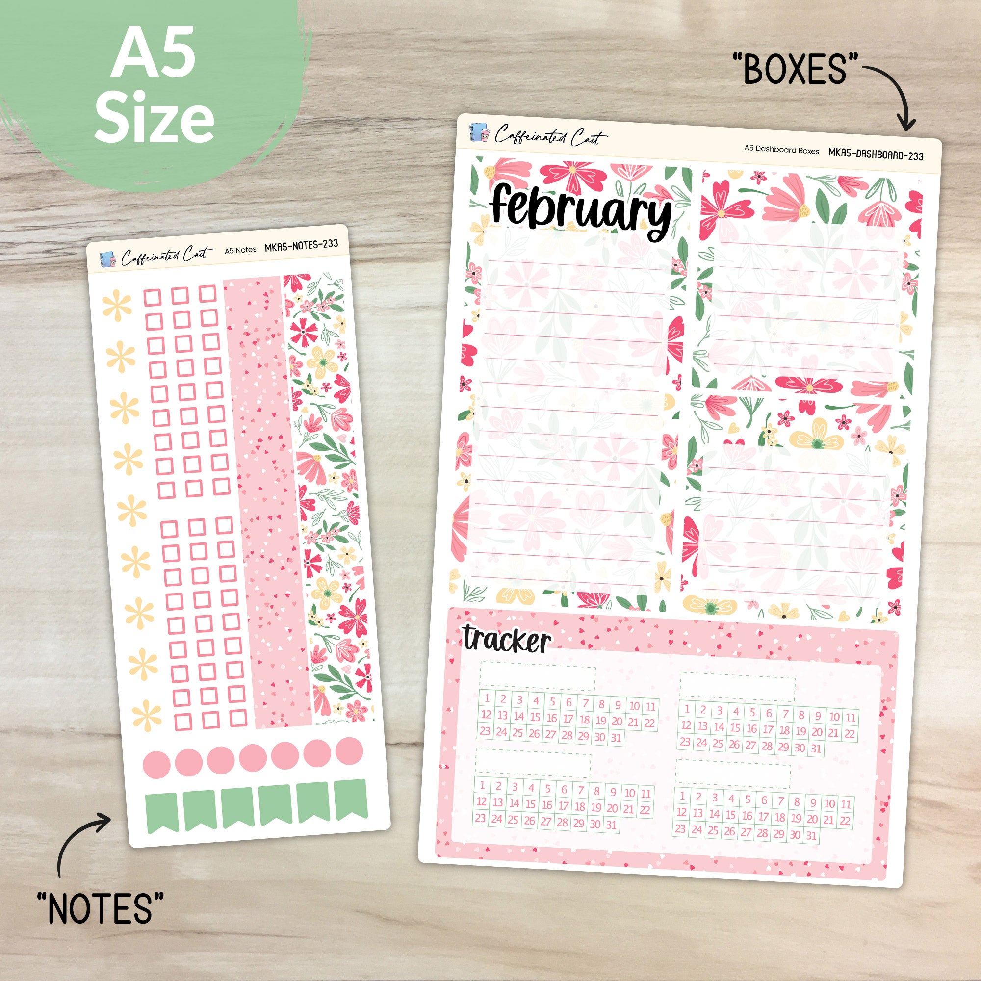 Dashboard & Notes Kit for ERIN CONDREN Planners - Love Is Sweet [ 233 ]