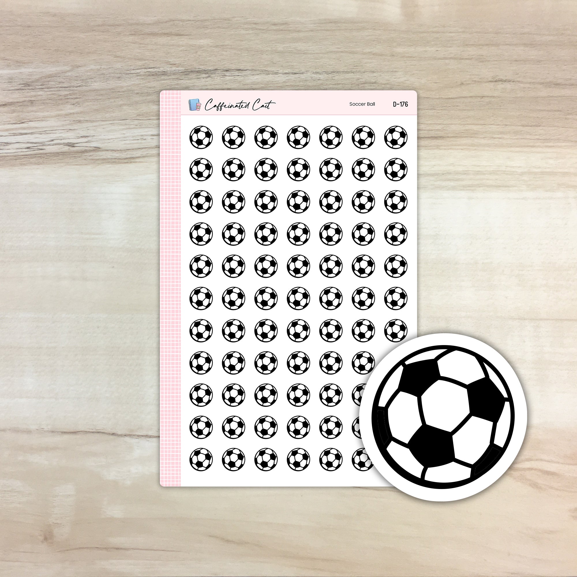 Soccer Ball Doodle Icon Stickers