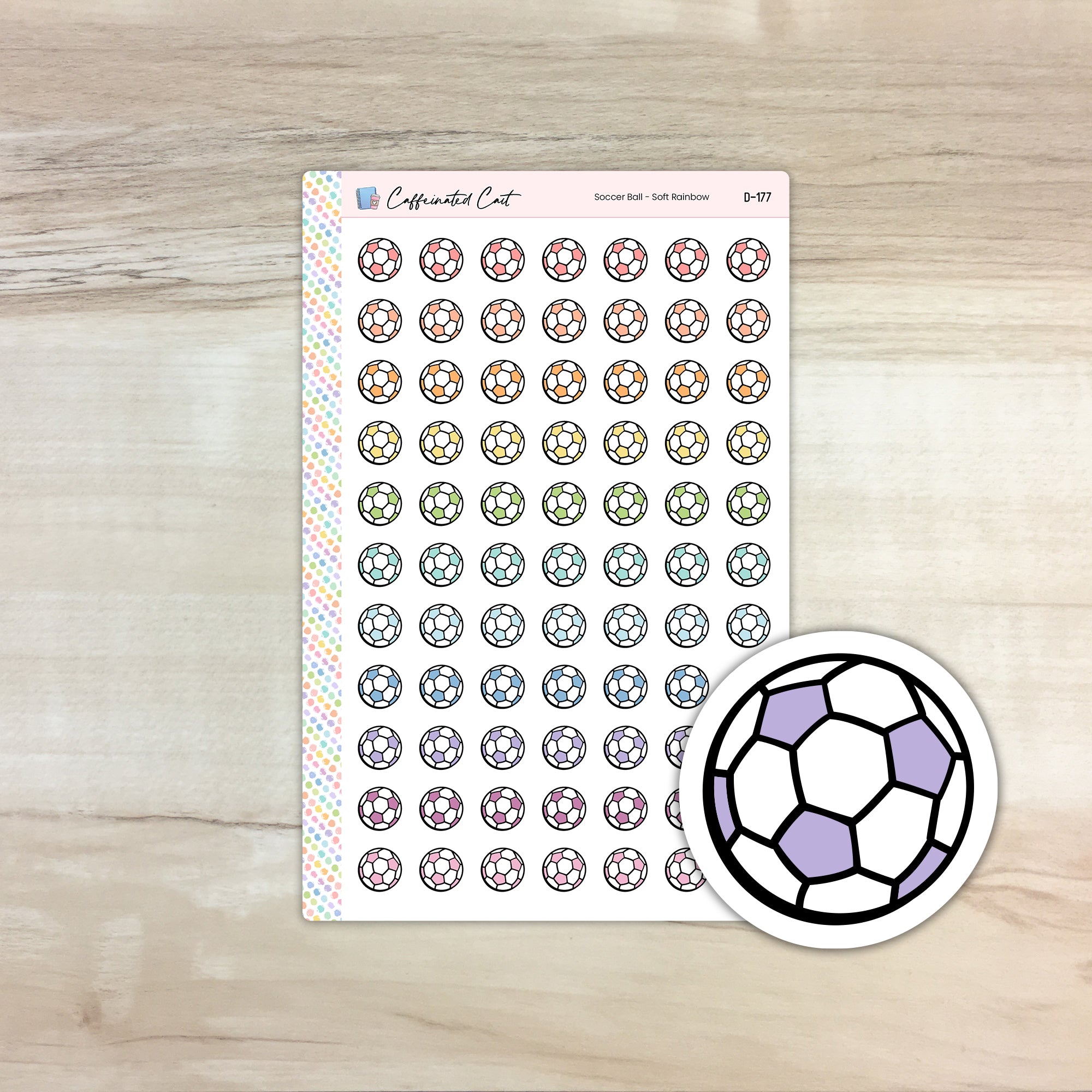 Soccer Ball Doodle Icon Stickers